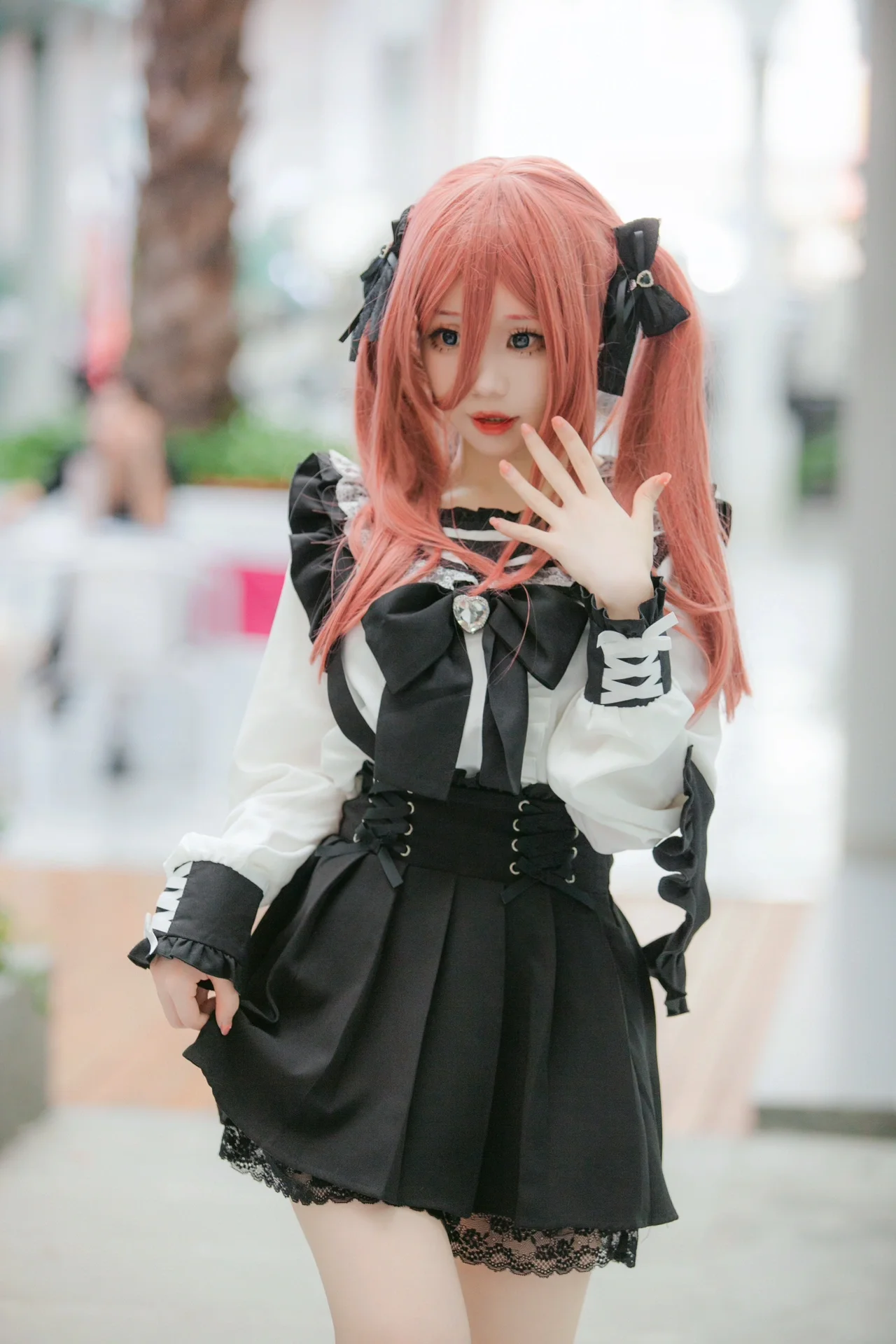 【中野三玖cos】五等分的花嫁，地雷系穿搭出街 - 第 1 张