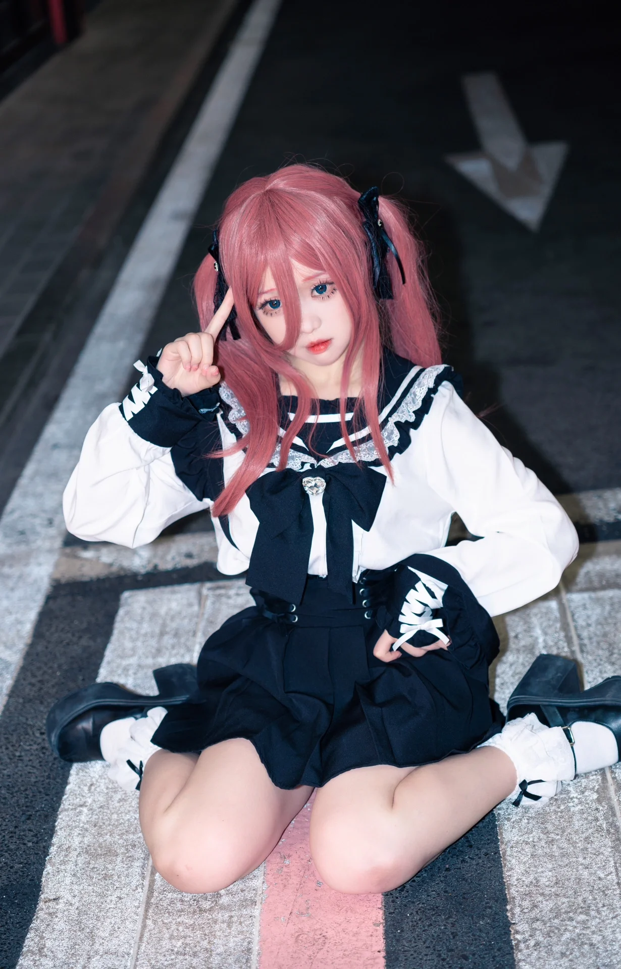 【中野三玖cos】五等分的花嫁，地雷系穿搭出街