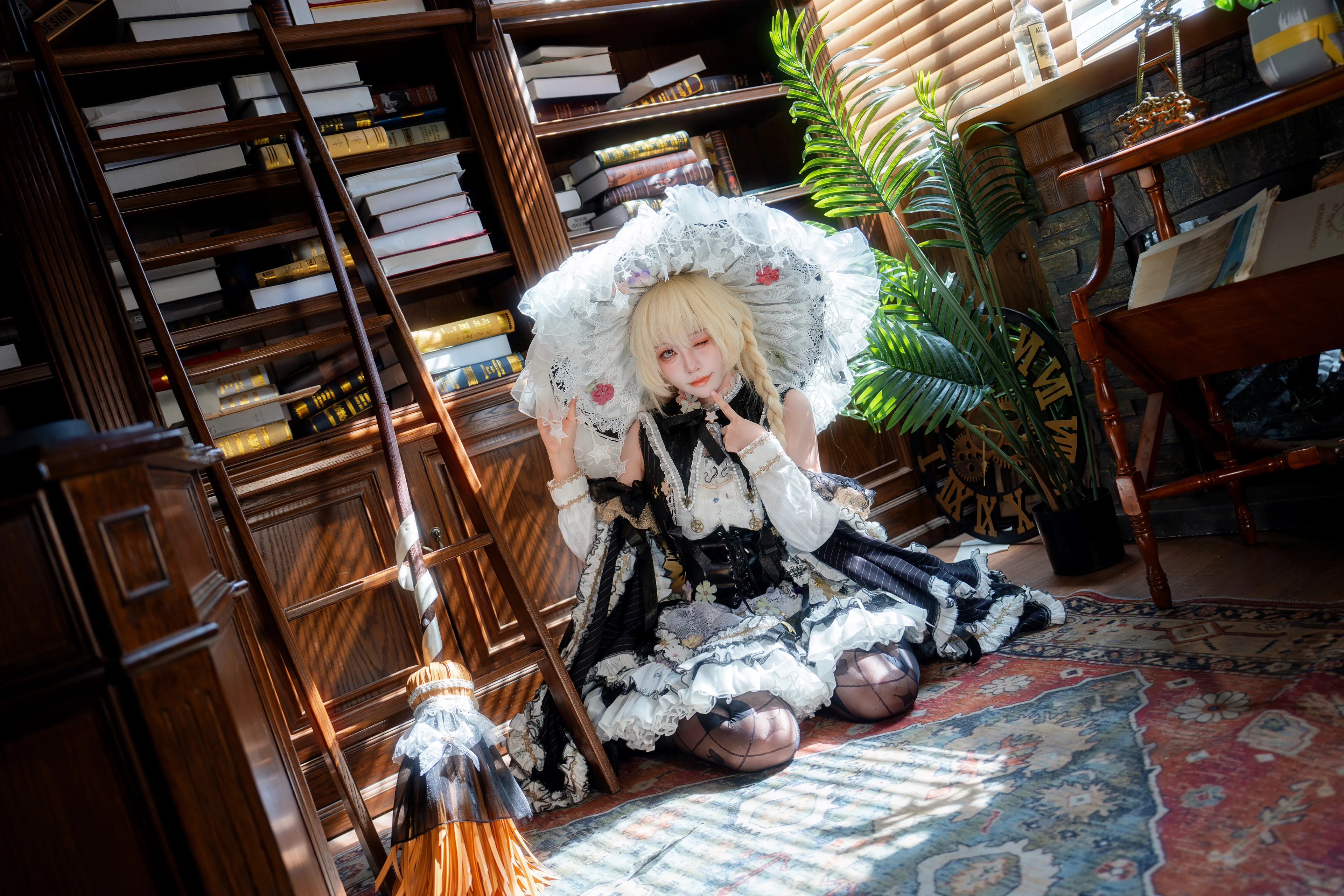 【雾雨魔理沙cos】Touhou Project，图书馆里的神秘魔法 - 第12张
