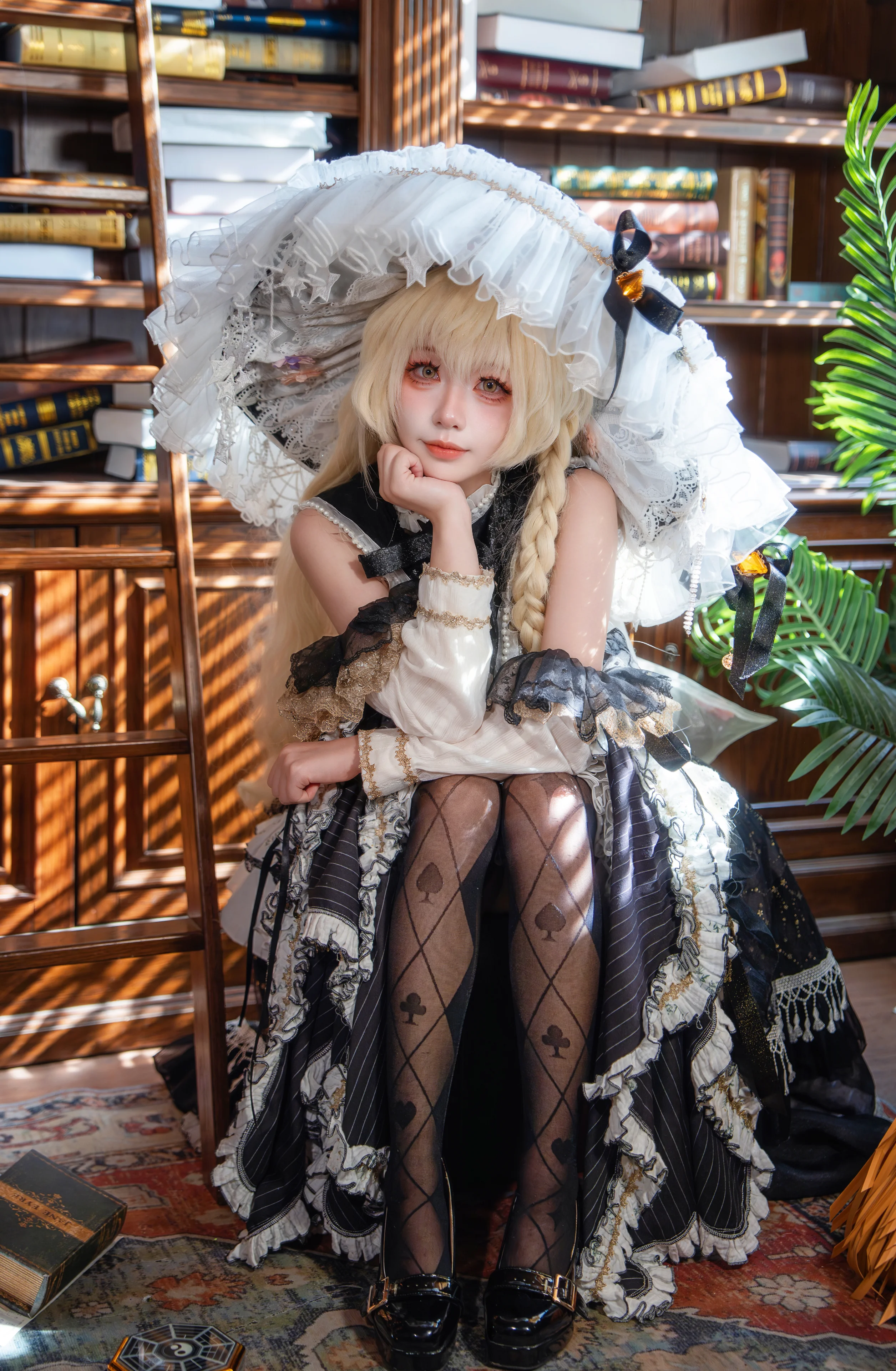 【雾雨魔理沙cos】Touhou Project，图书馆里的神秘魔法 - 第7张