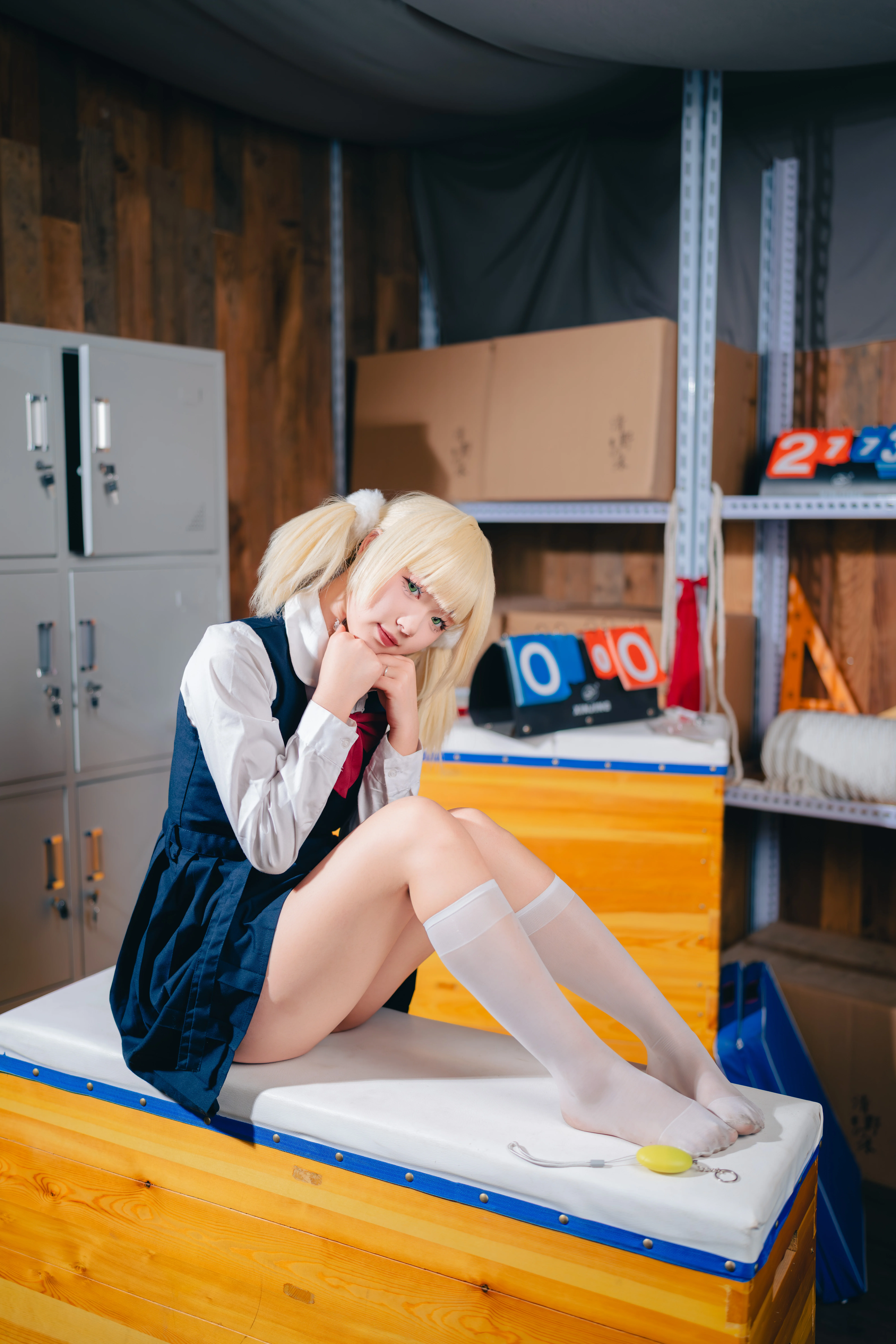 【时雨羽衣cos】器材室里的Vtuber日常