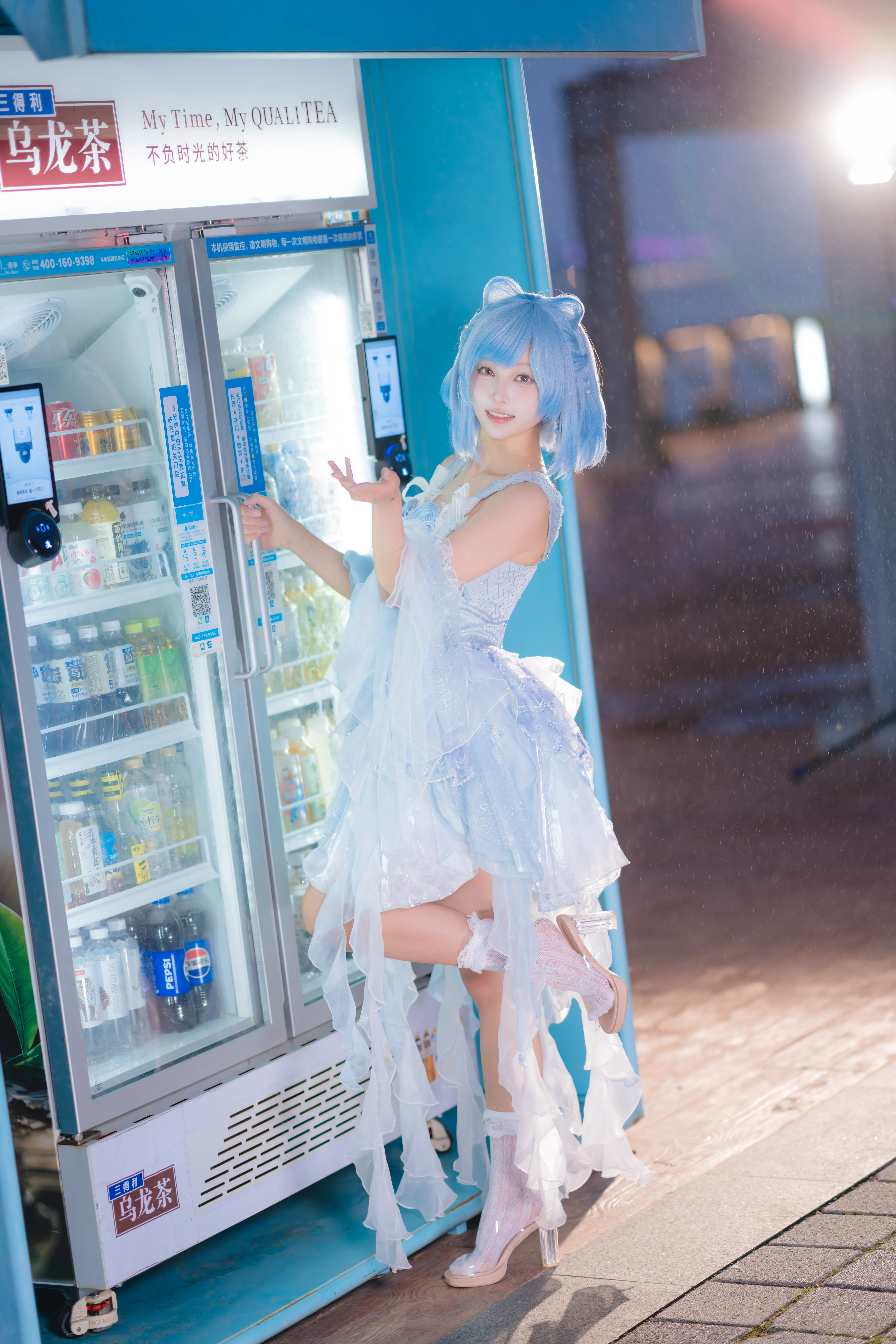 【水藍藍cos】把洛克王國世界的魔法帶到現實夜景裡 - 第 7 張