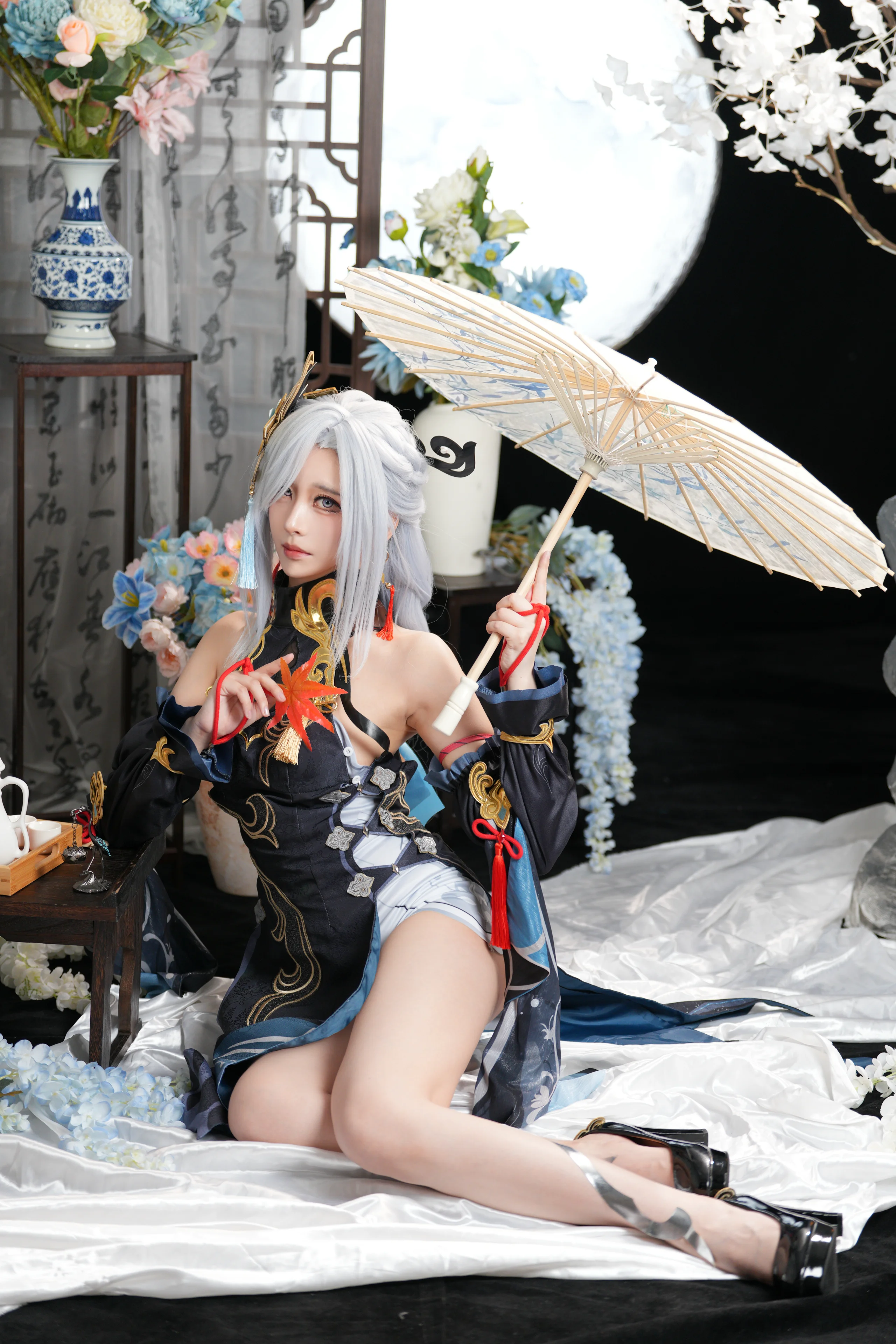 【申鹤cos】原神申鹤冷花幽露，重新诠释冰系清冷感 - 第 1 张