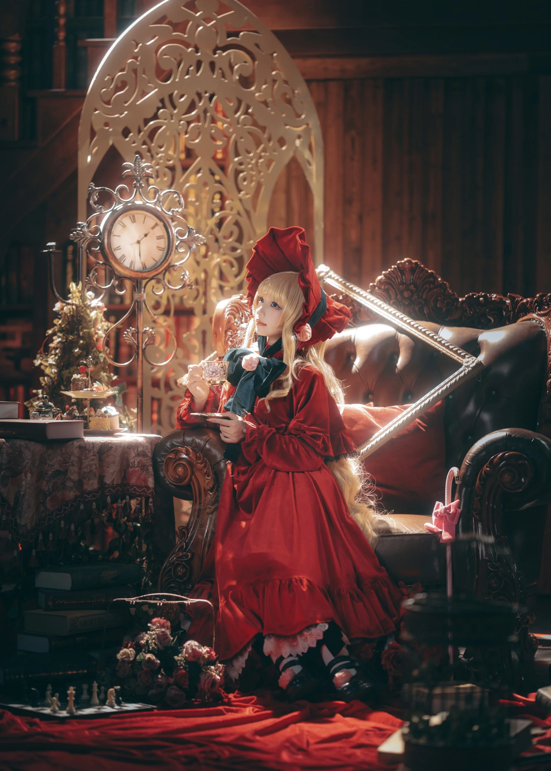 【真红cos】蔷薇少女的复古洋房午后 - 第 1 张