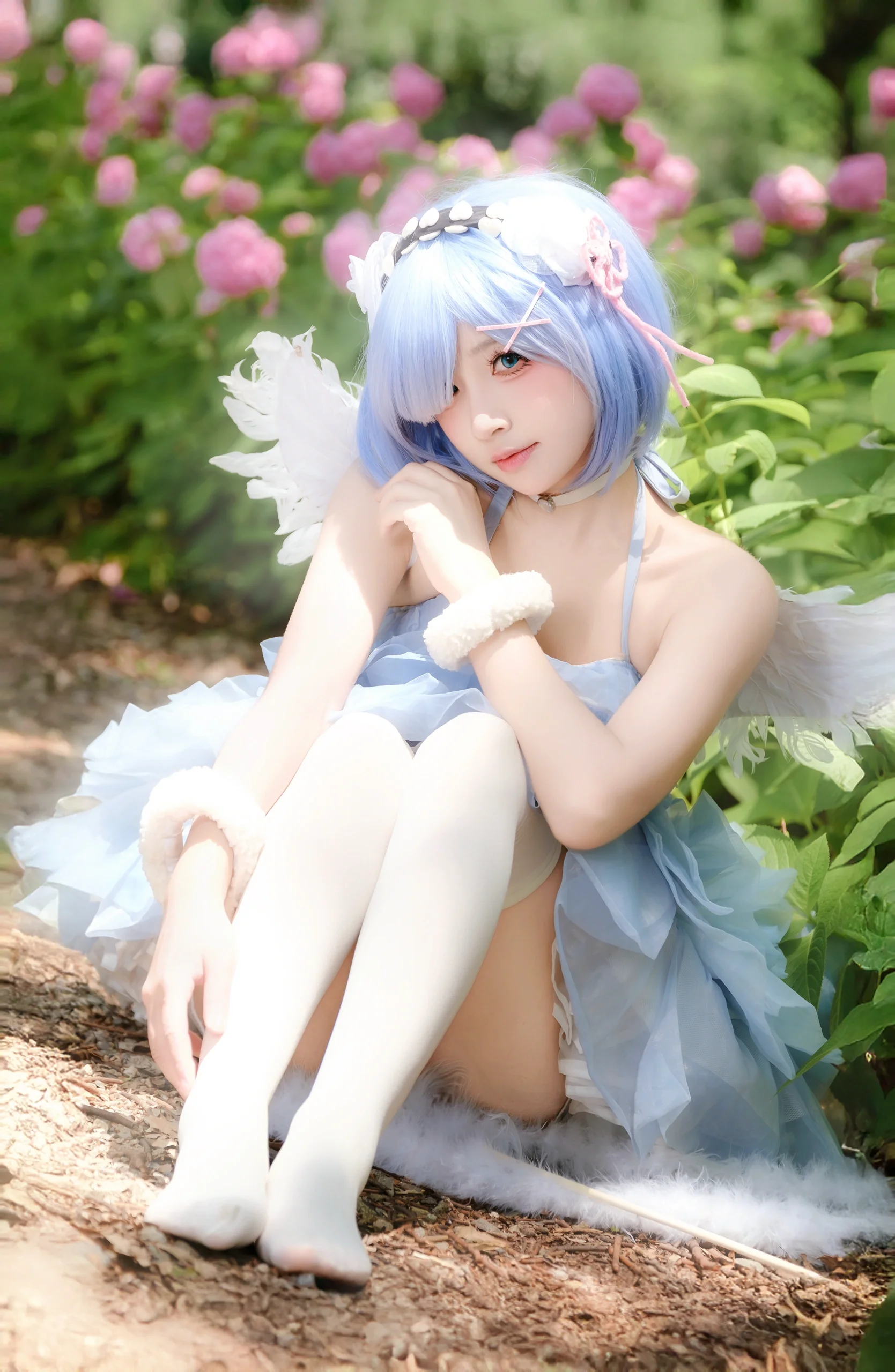 【雷姆cos】绣球花丛中的小天使