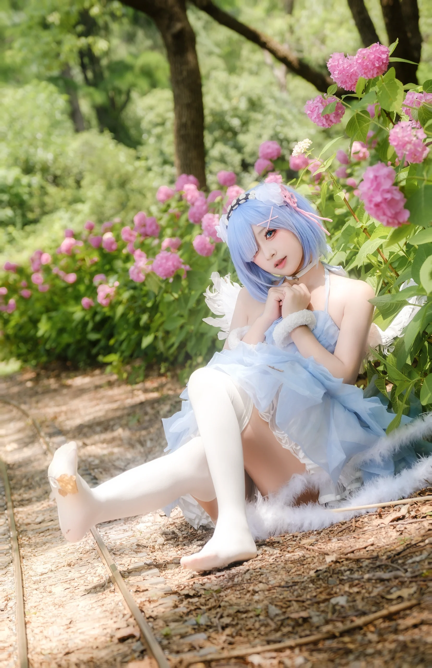 【雷姆cos】绣球花丛中的小天使 - 第 4 张