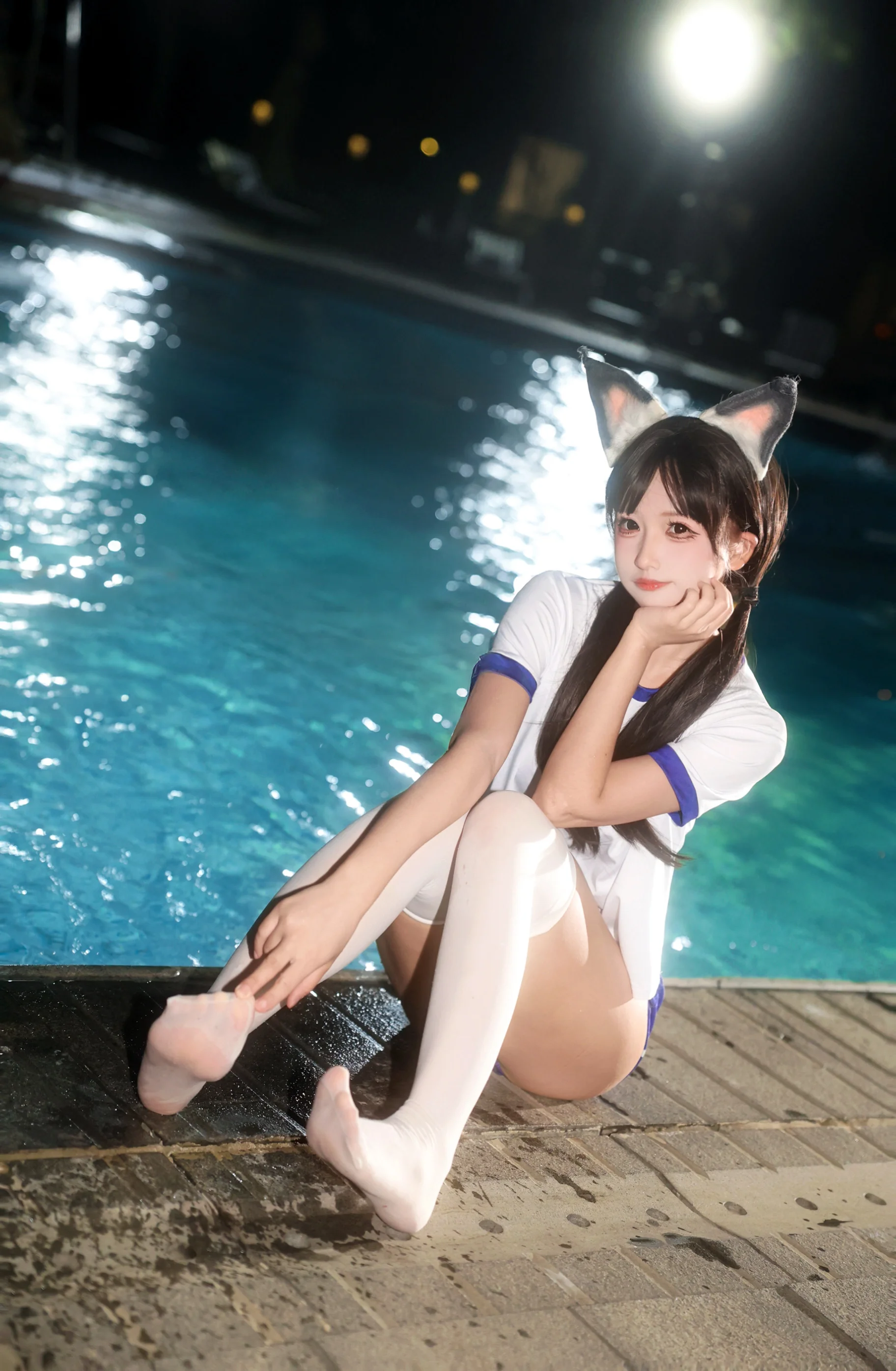 【胡桃cos】永劫无间泳装，池畔水光夏日记录 - 第 1 张