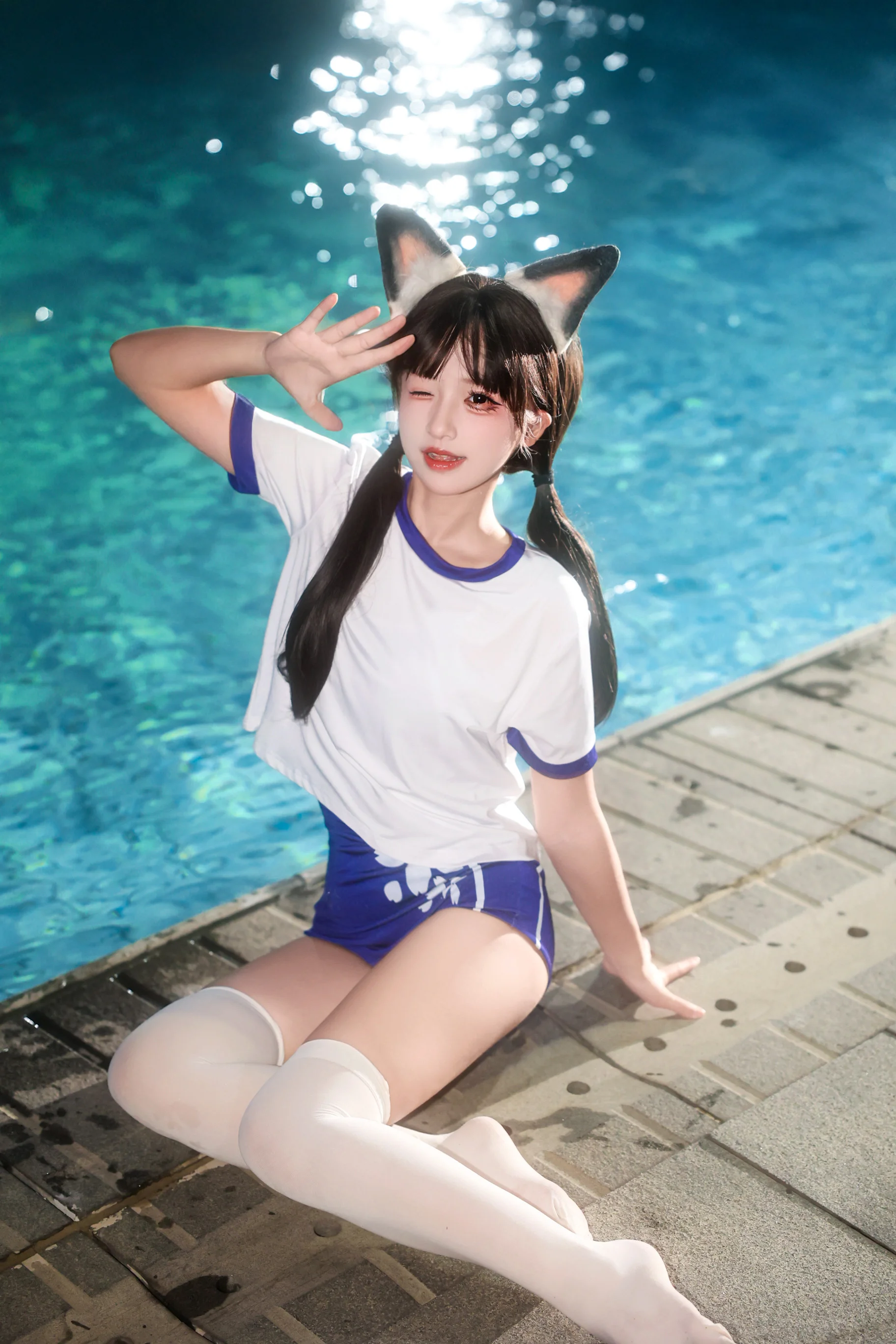 【胡桃cos】永劫无间泳装，池畔水光夏日记录