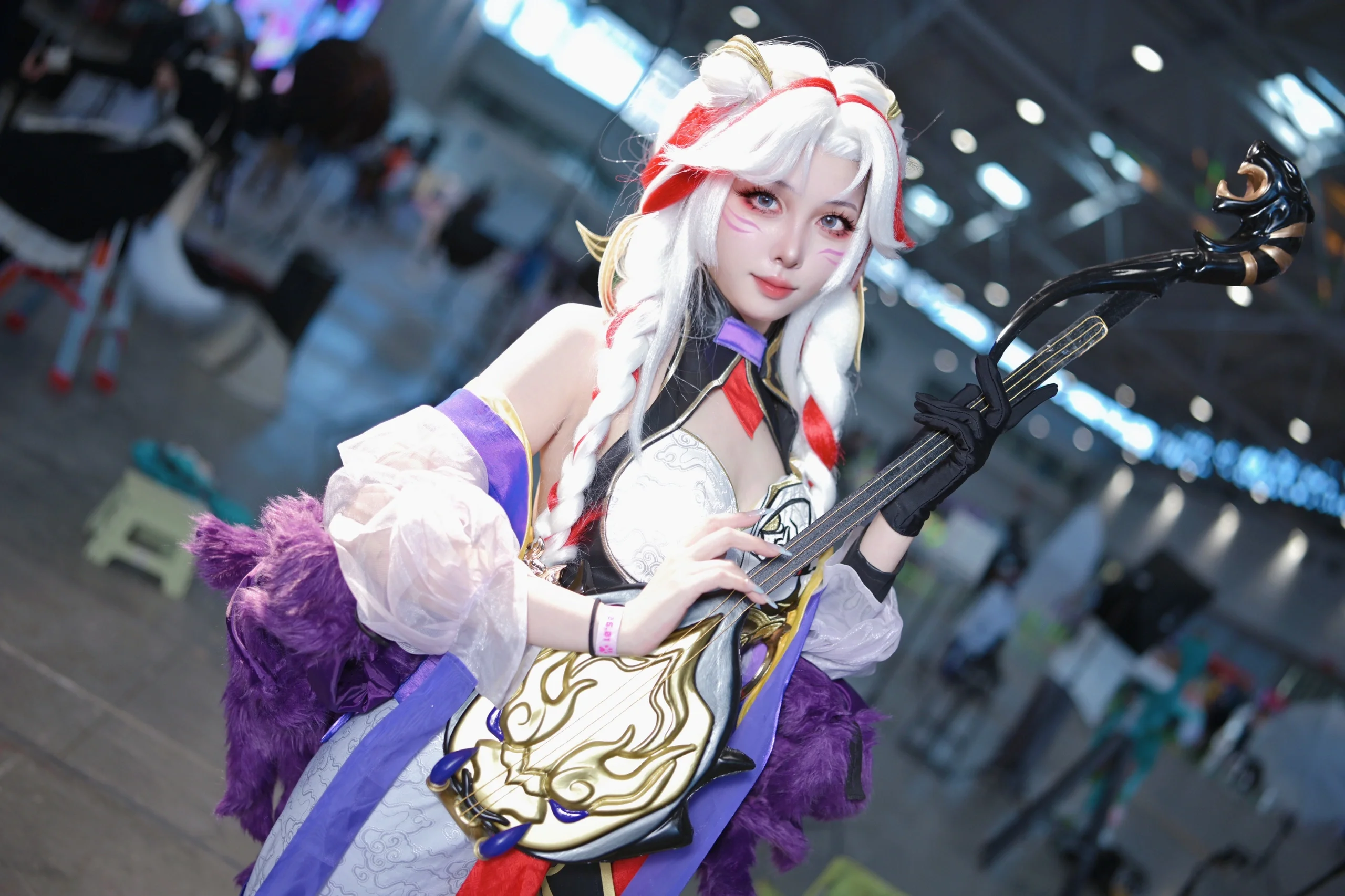 【杨玉环cos】琴弦上的灵动流光，共赴寅虎心曲的梦境 - 第 3 张