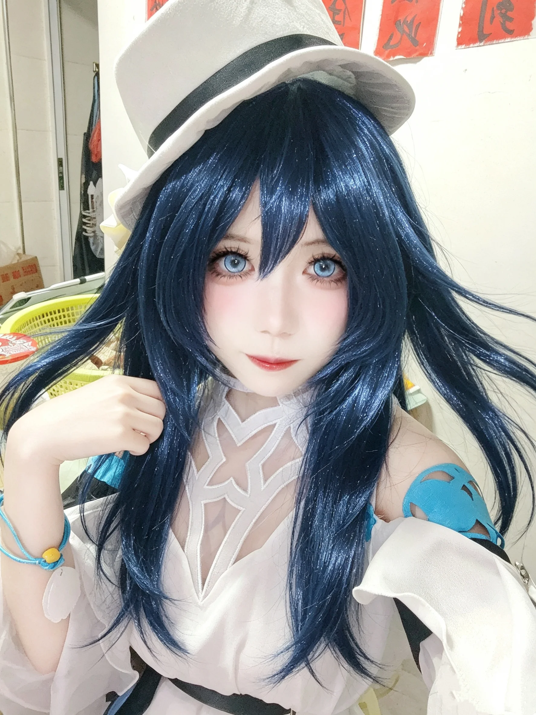 【希兒cos】崩壞三的夏雪鈴蘭，藍白配色的清爽感