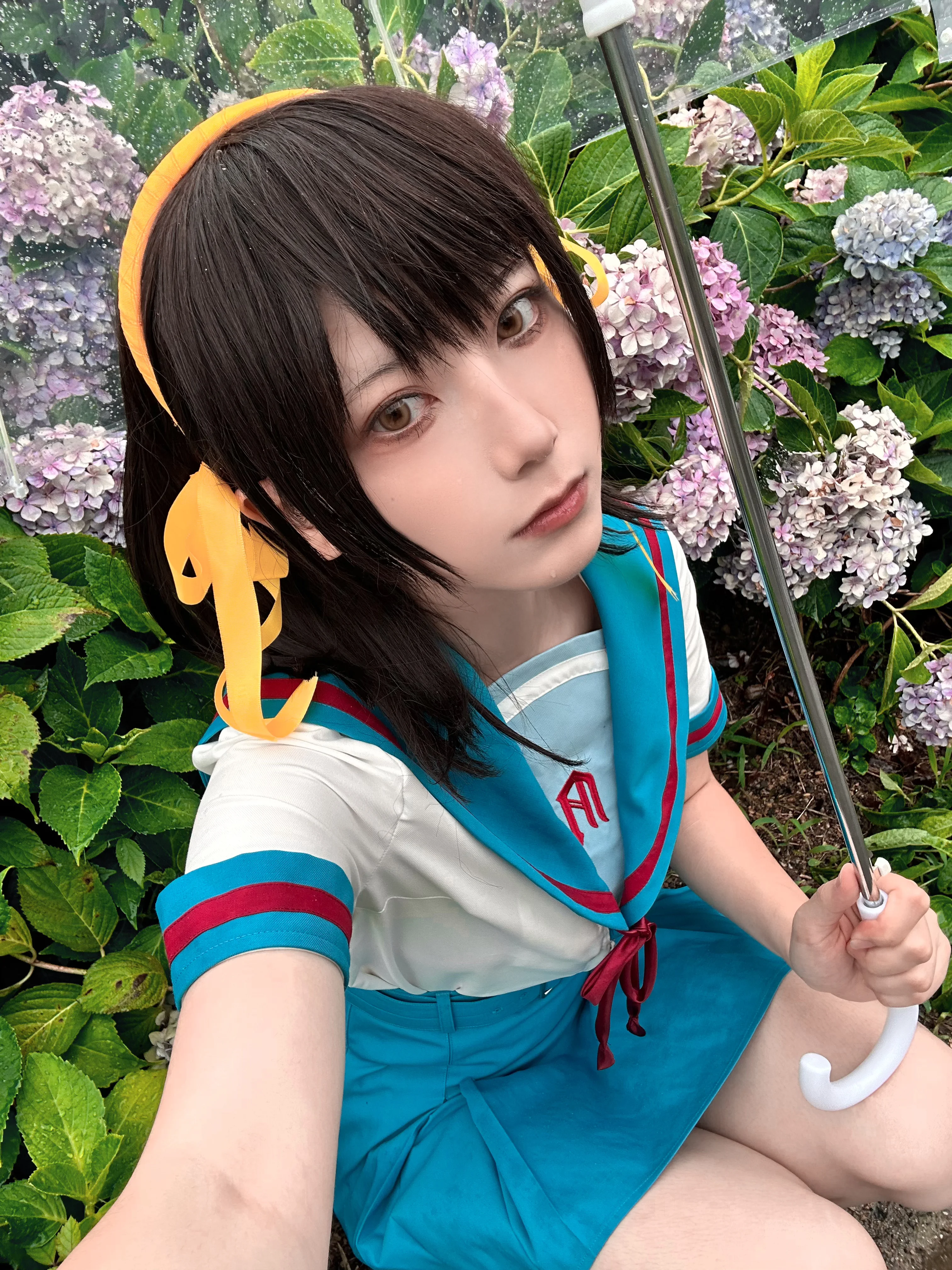 凉宫春日cos，阴雨天里的无尽夏与SOS团团长 - 第 2 张