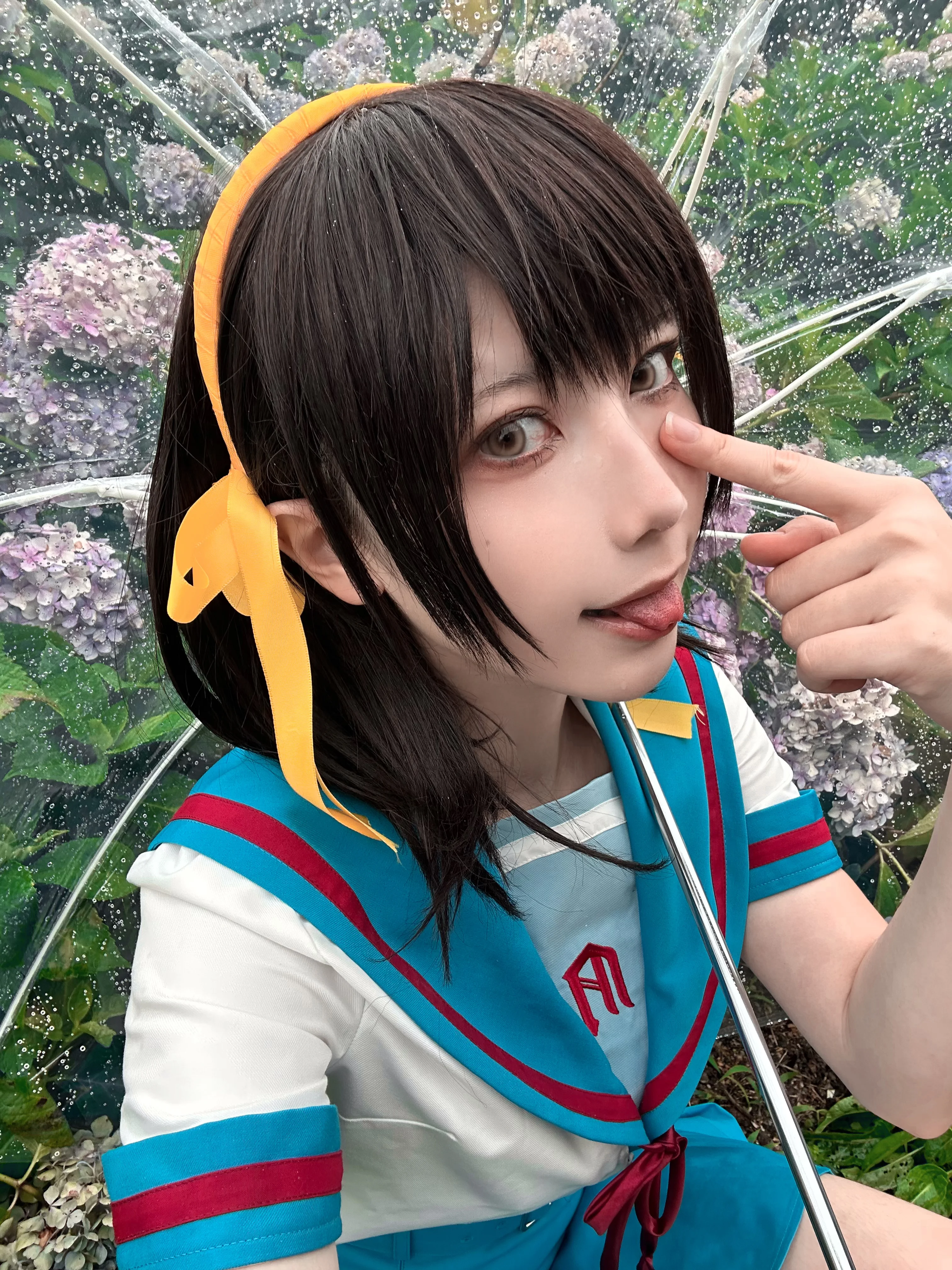 凉宫春日cos，阴雨天里的无尽夏与SOS团团长 - 第 3 张