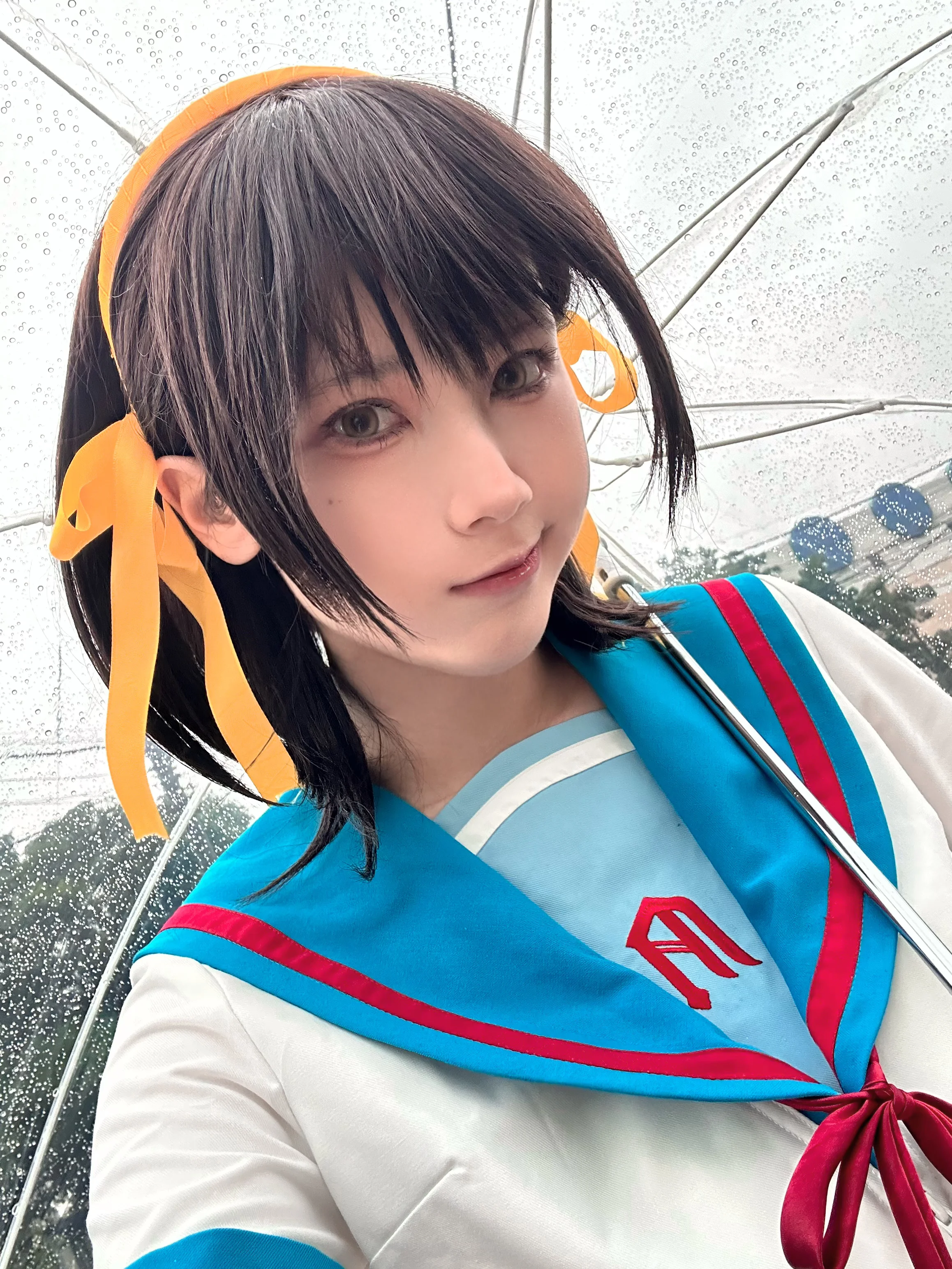 凉宫春日cos，阴雨天里的无尽夏与SOS团团长