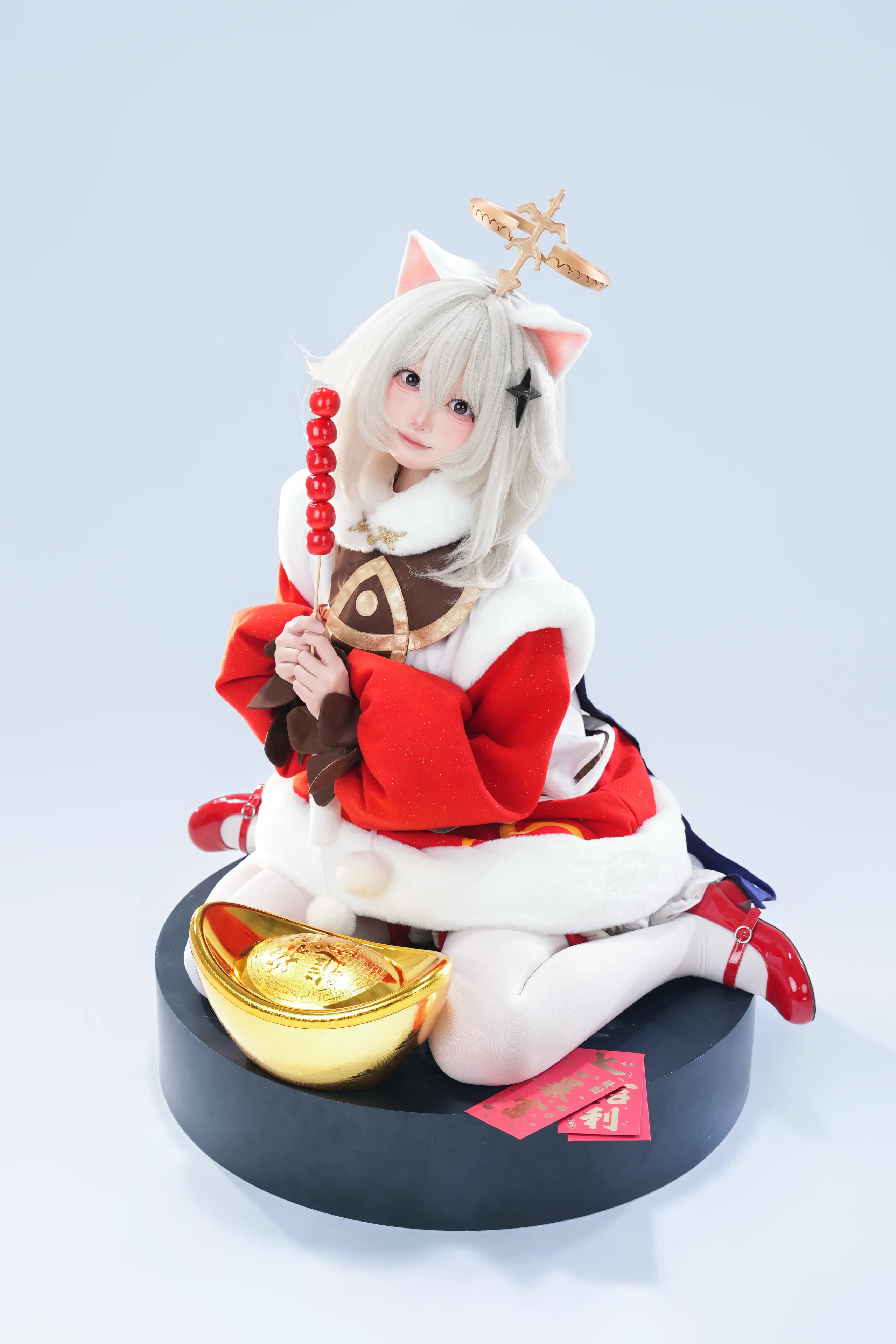 【派蒙cos】海灯节好运满满，金元宝和冰糖葫芦都给你 - 第 4 张