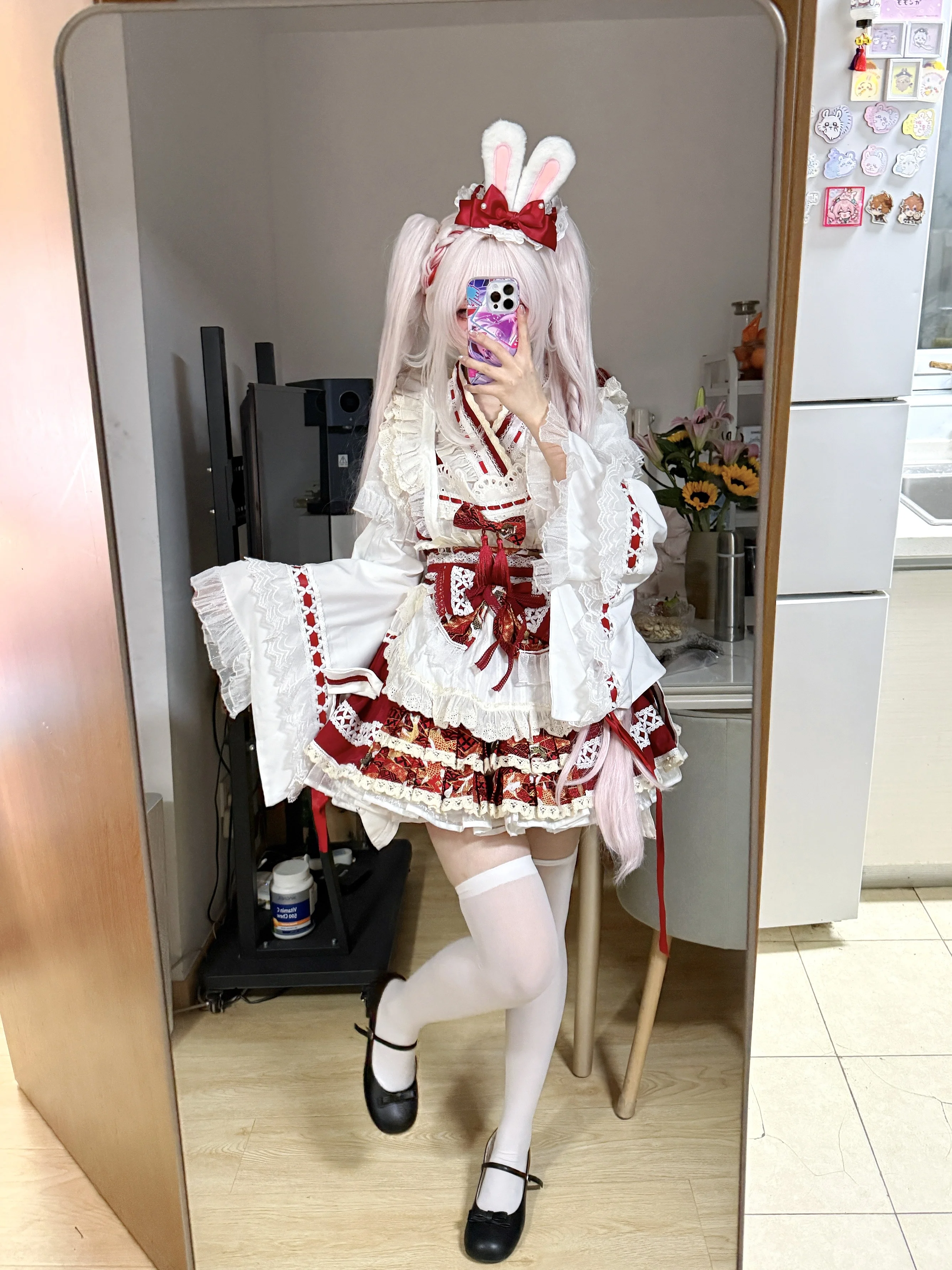 【花火cos】崩坏星穹铁道的私设试衣，和风兔子很可爱 - 第 1 张