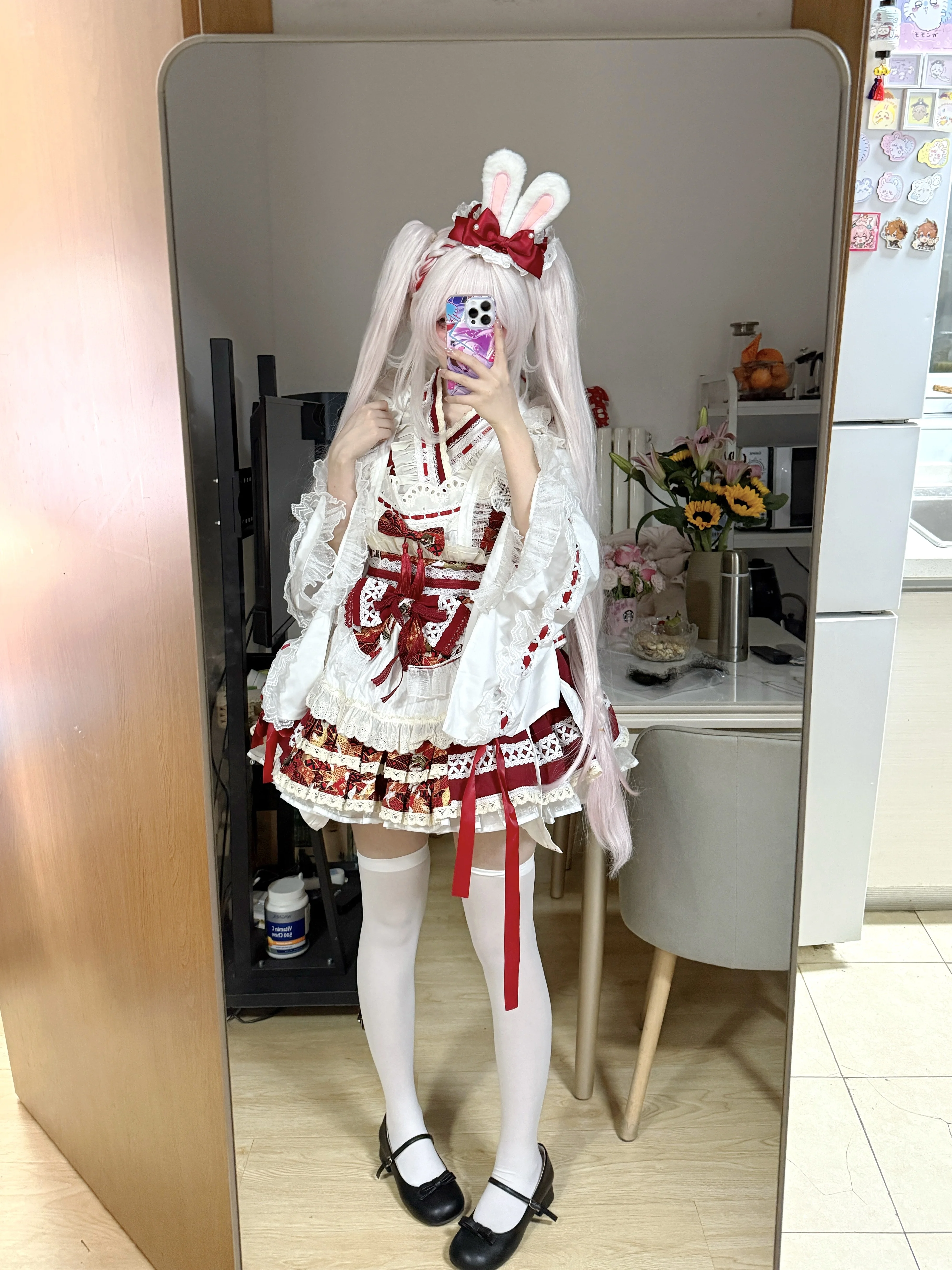 【花火cos】崩坏星穹铁道的私设试衣，和风兔子很可爱 - 第 3 张