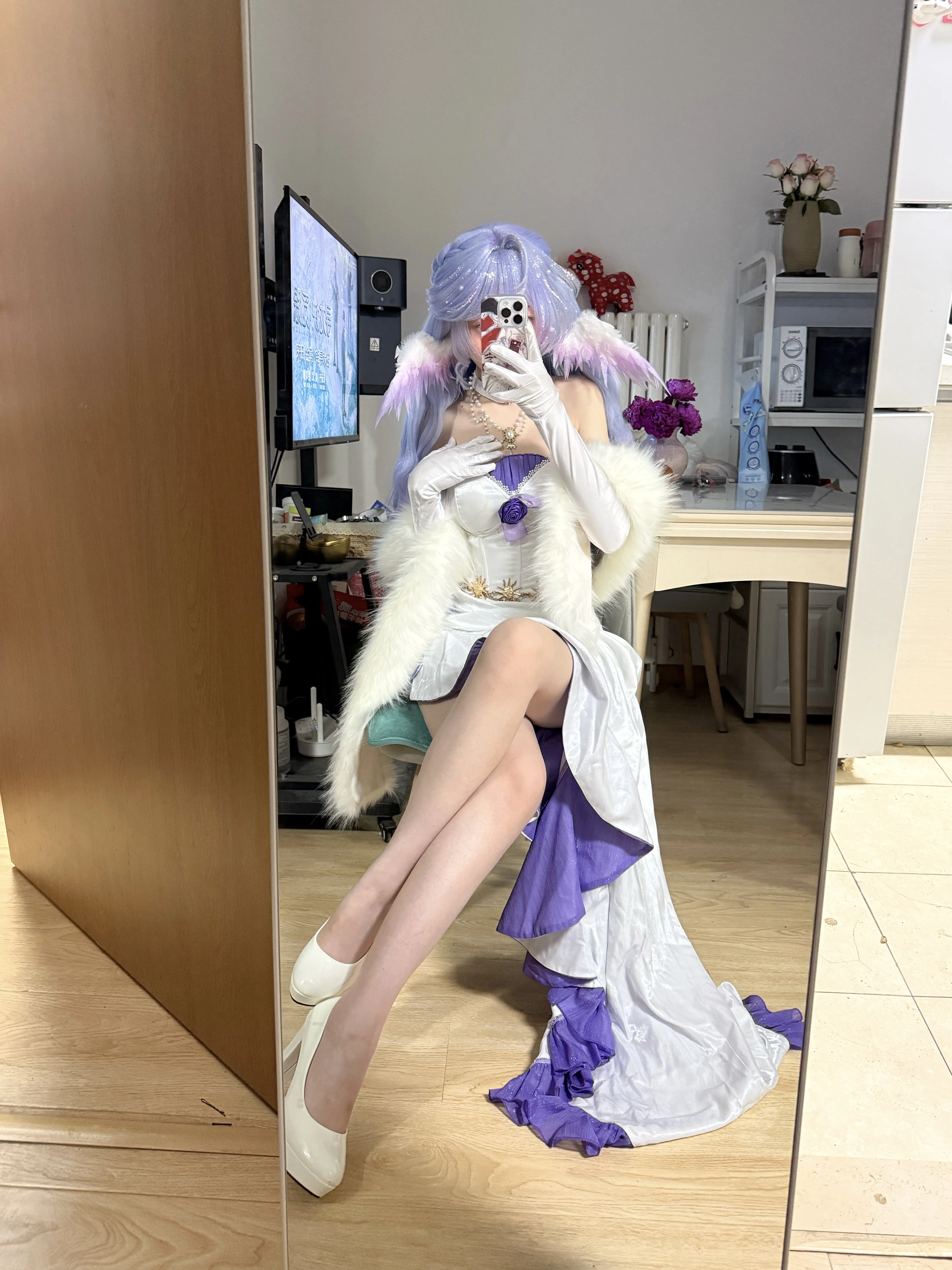 【知更鸟cos】《崩坏：星穹铁道》中华丽降临的白羽天使 - 第2张