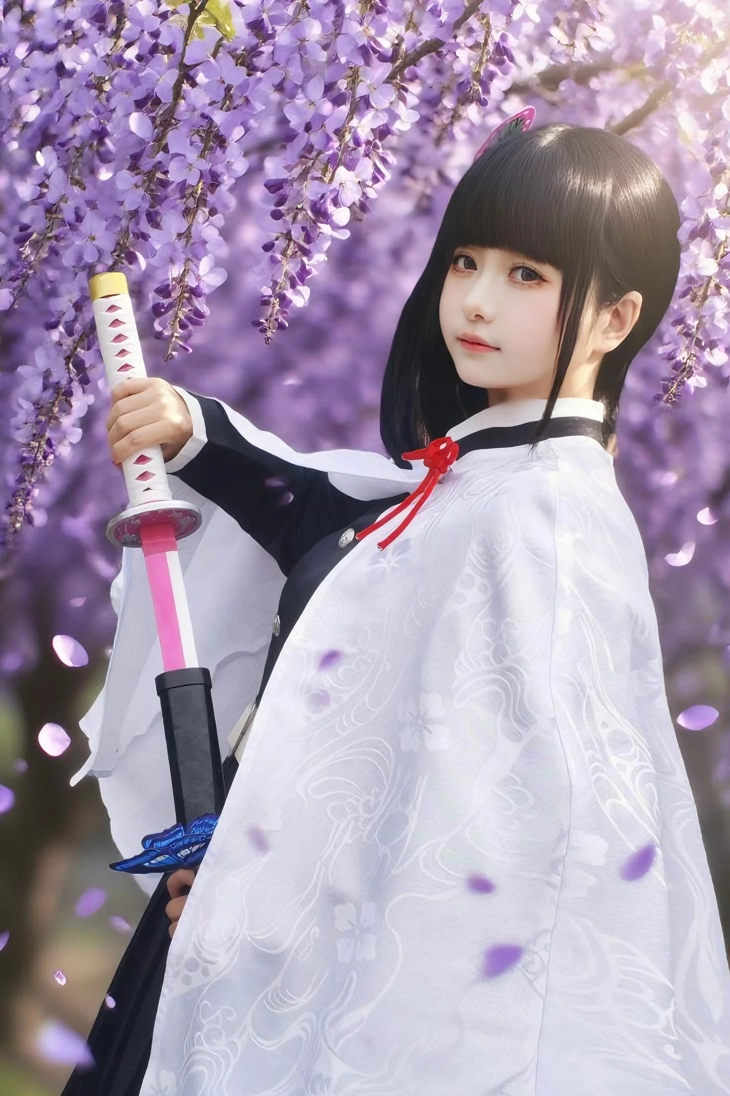 【栗花落カナヲコスプレ】藤の花の下の蝶、鬼滅の刃のイベント写真シェア - 2 枚目