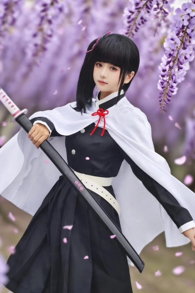 【栗花落カナヲコスプレ】藤の花の下の蝶、鬼滅の刃のイベント写真シェア - 3 枚目