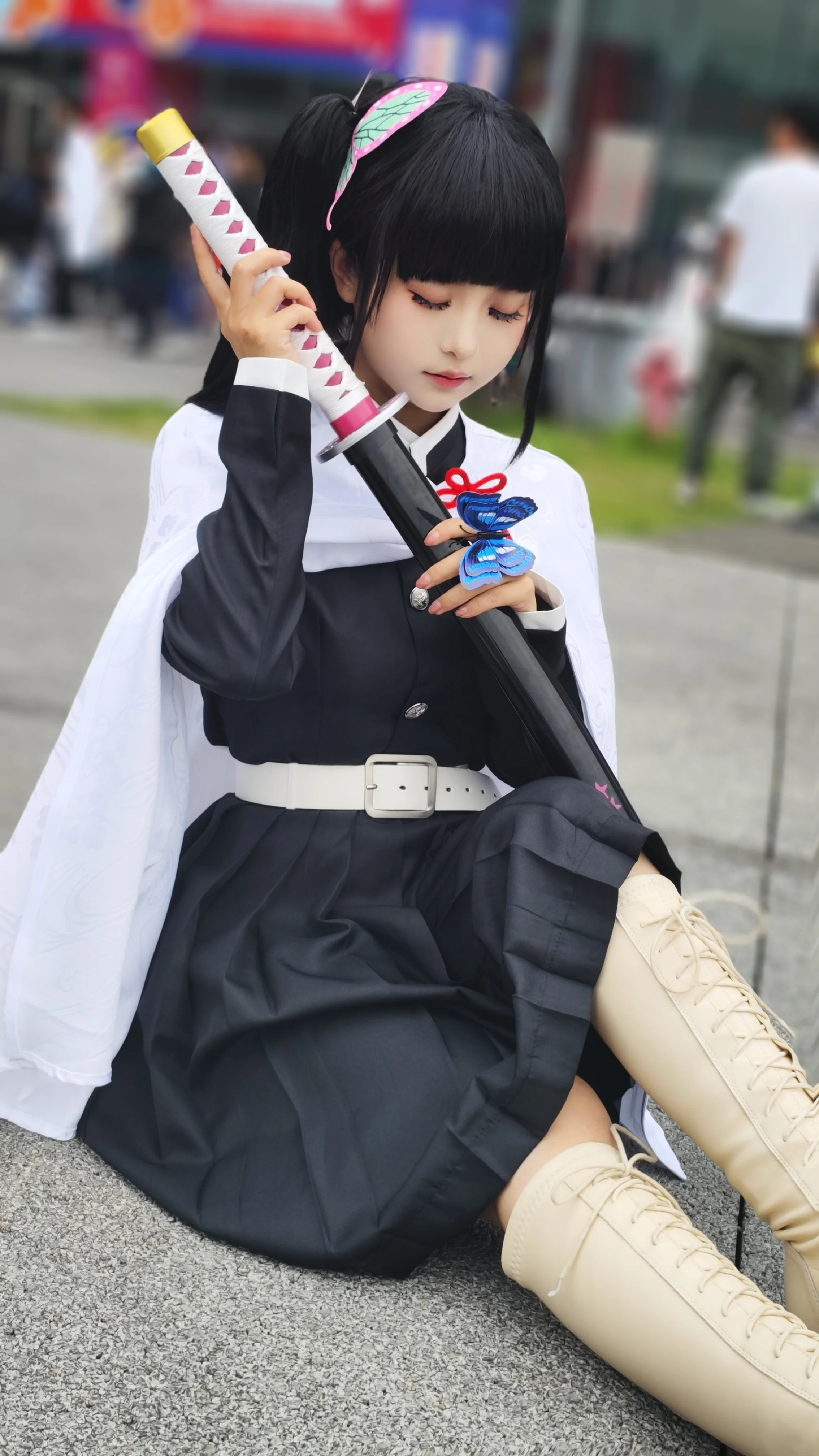 【栗花落カナヲコスプレ】藤の花の下の蝶、鬼滅の刃のイベント写真シェア - 8 枚目
