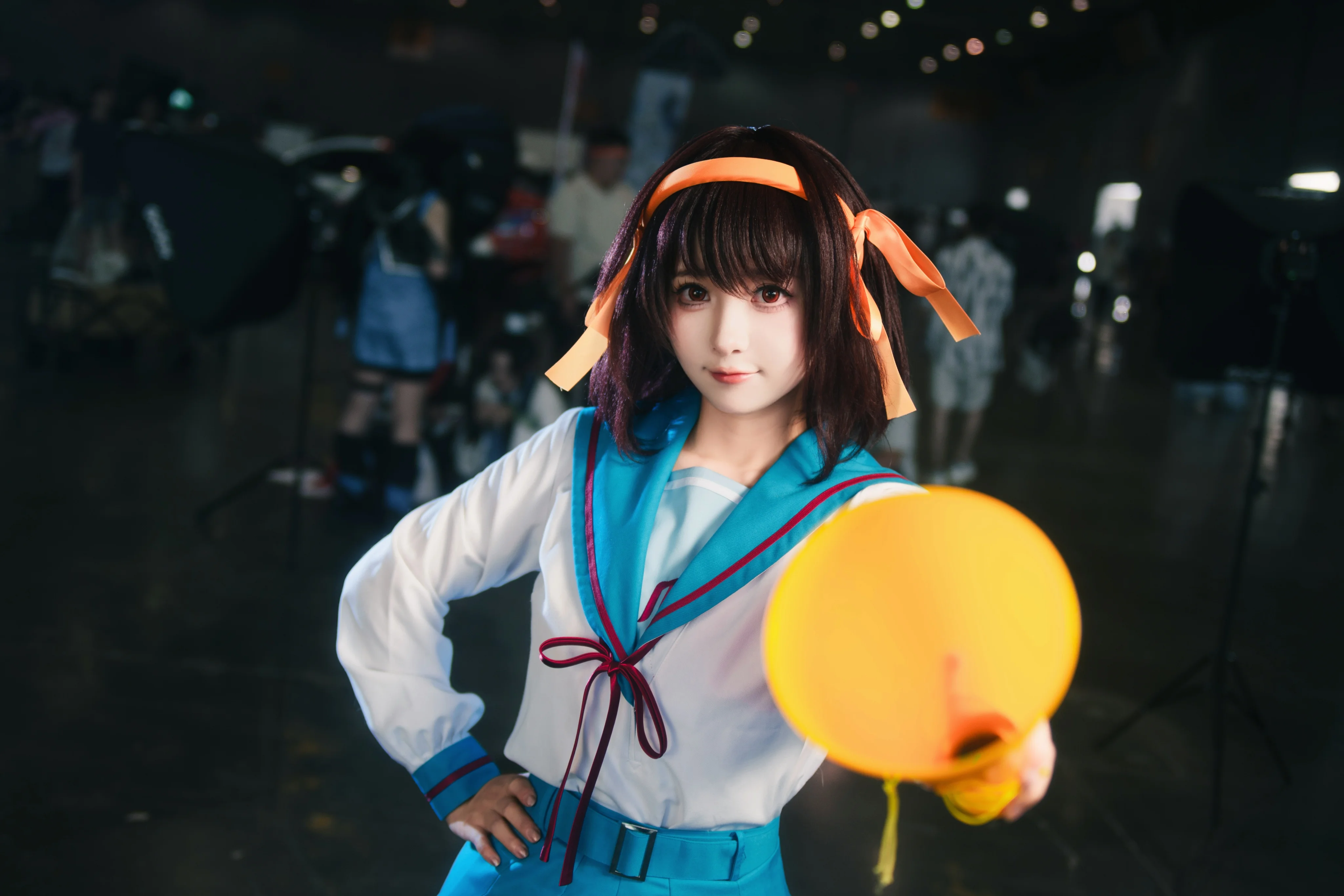 【凉宫春日cos】漫展场照动作参考，团长降临 - 第 10 张