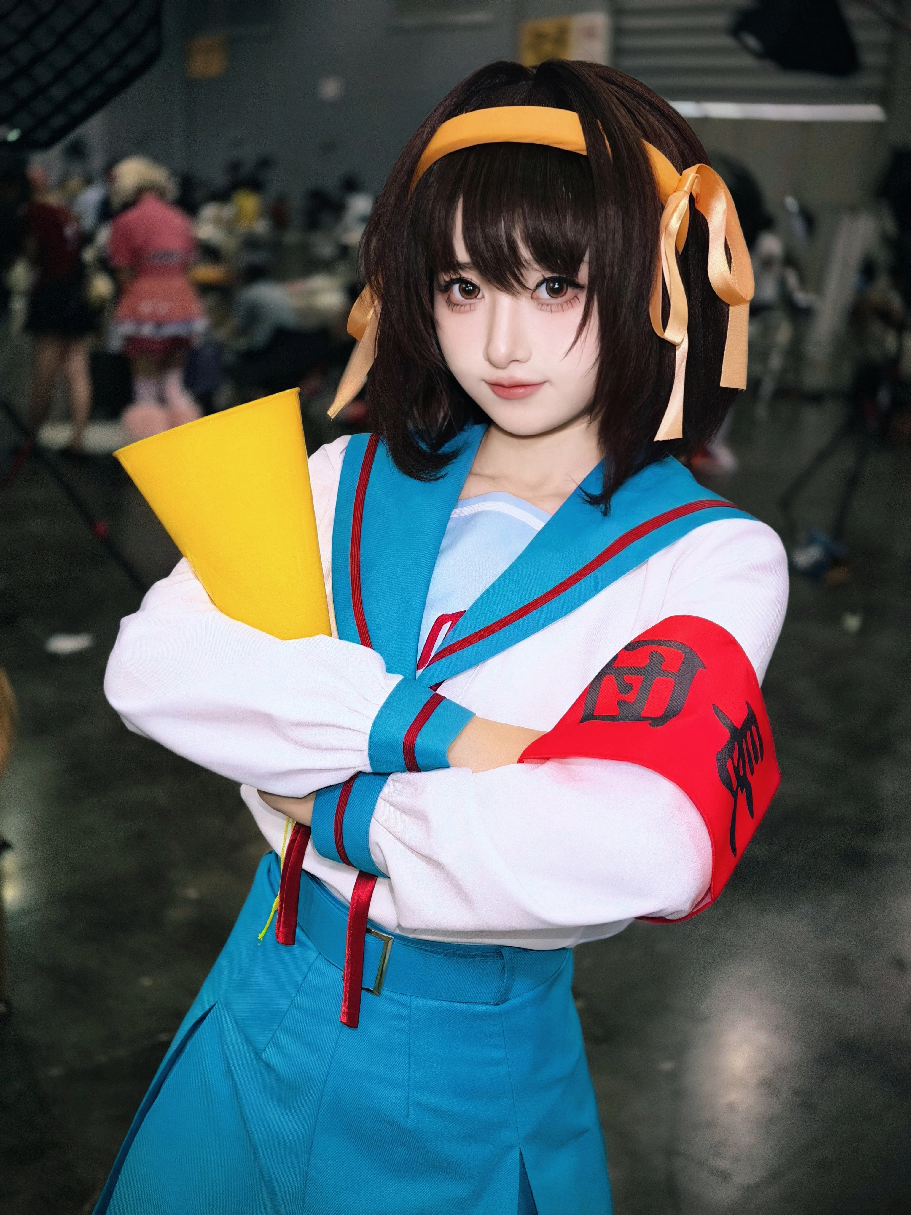 【凉宫春日cos】漫展场照动作参考，团长降临 - 第 6 张
