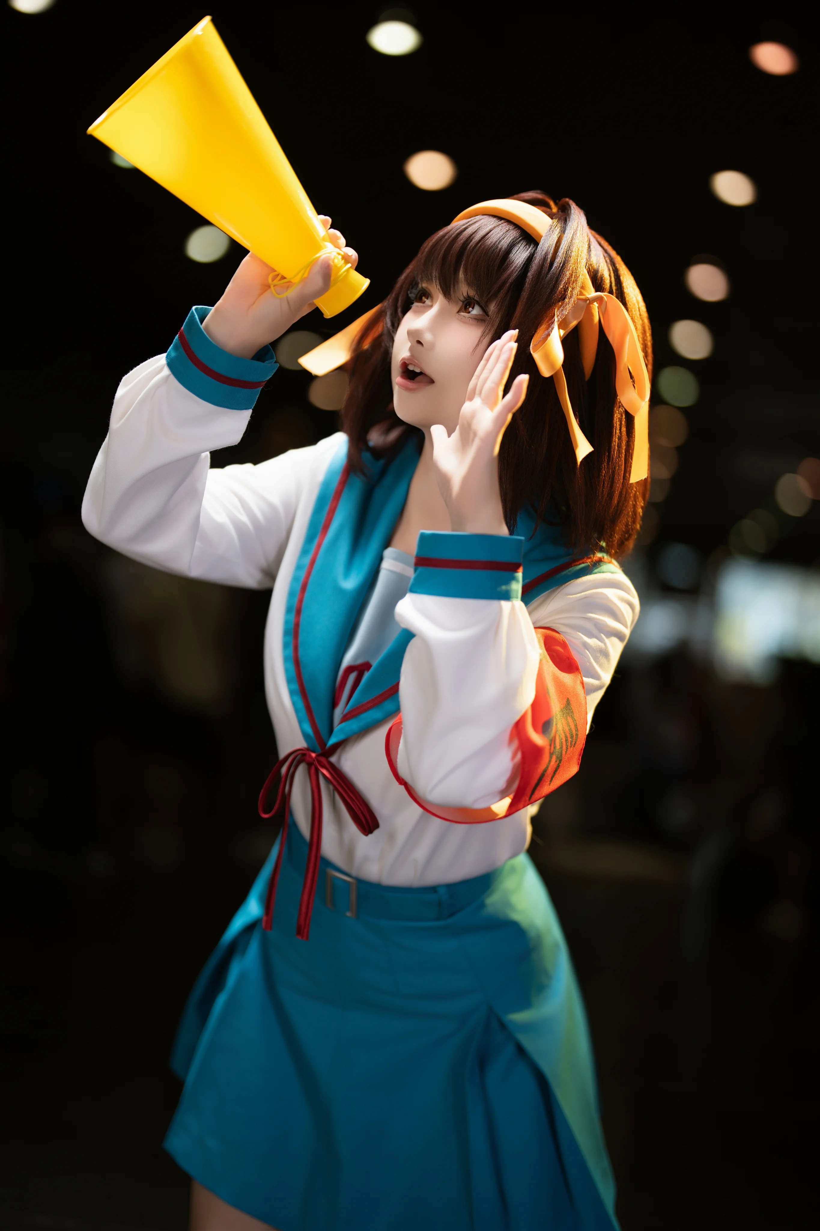 【凉宫春日cos】漫展场照动作参考，团长降临 - 第 7 张