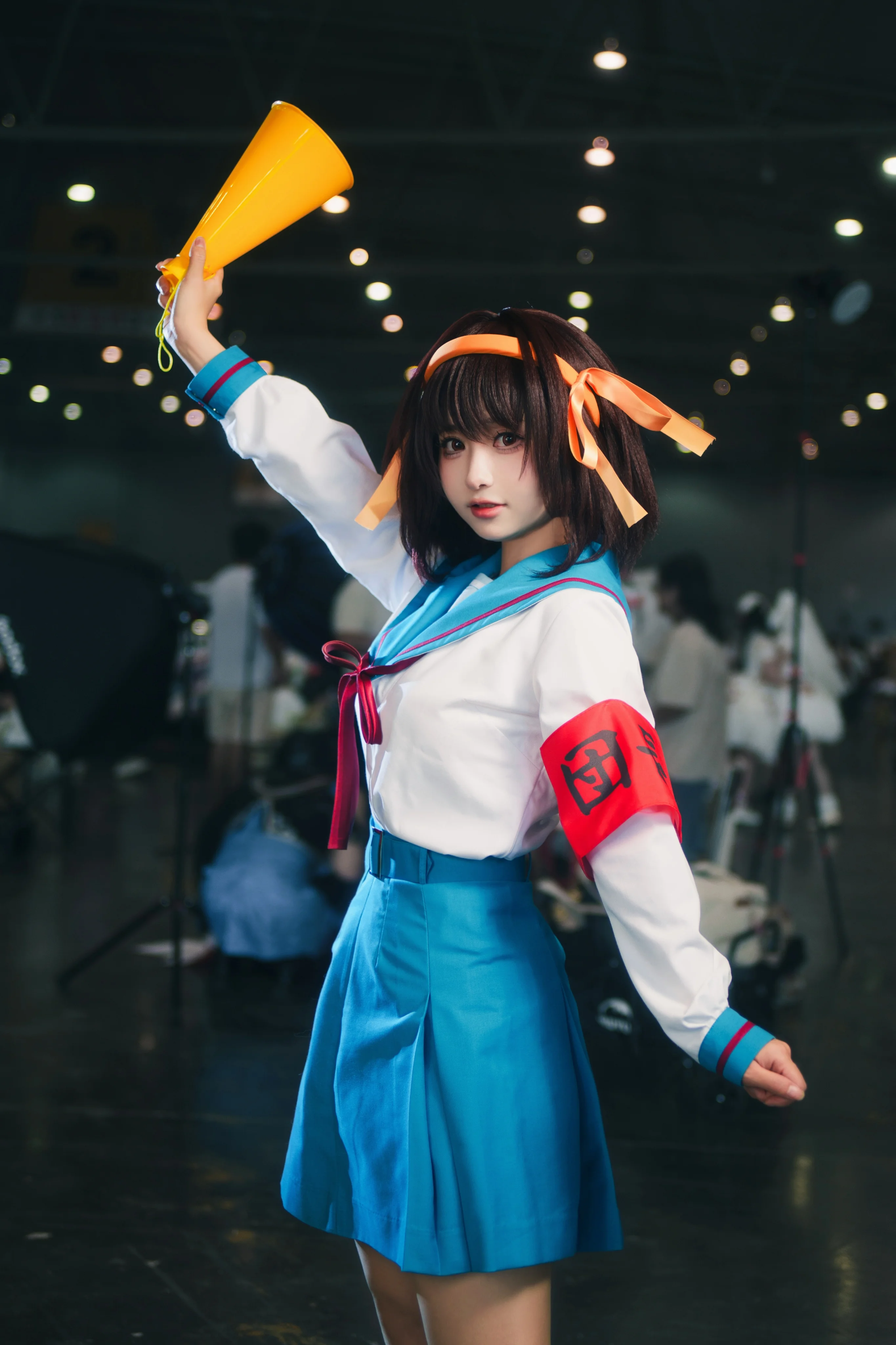 【凉宫春日cos】漫展场照动作参考，团长降临 - 第 9 张