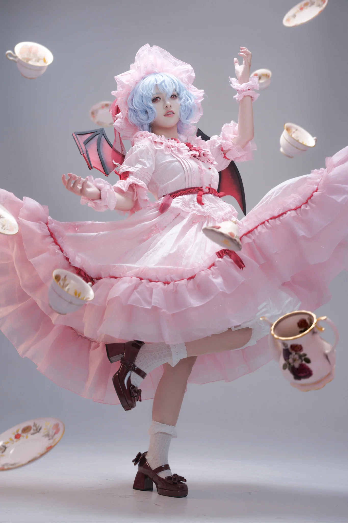 【蕾米莉亚斯卡雷特cos】东方Project红魔馆的暗夜红茶 - 第 3 张