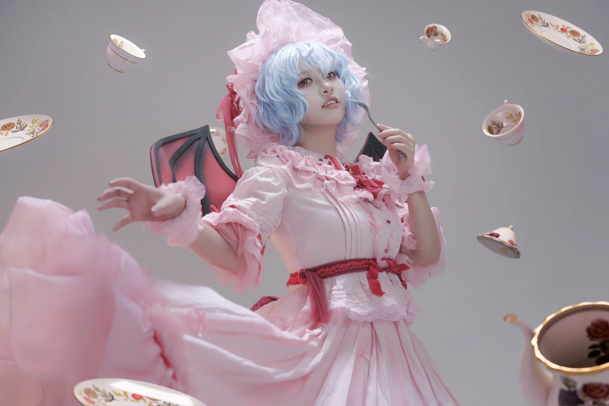 【蕾米莉亚斯卡雷特cos】东方Project红魔馆的暗夜红茶 - 第 4 张
