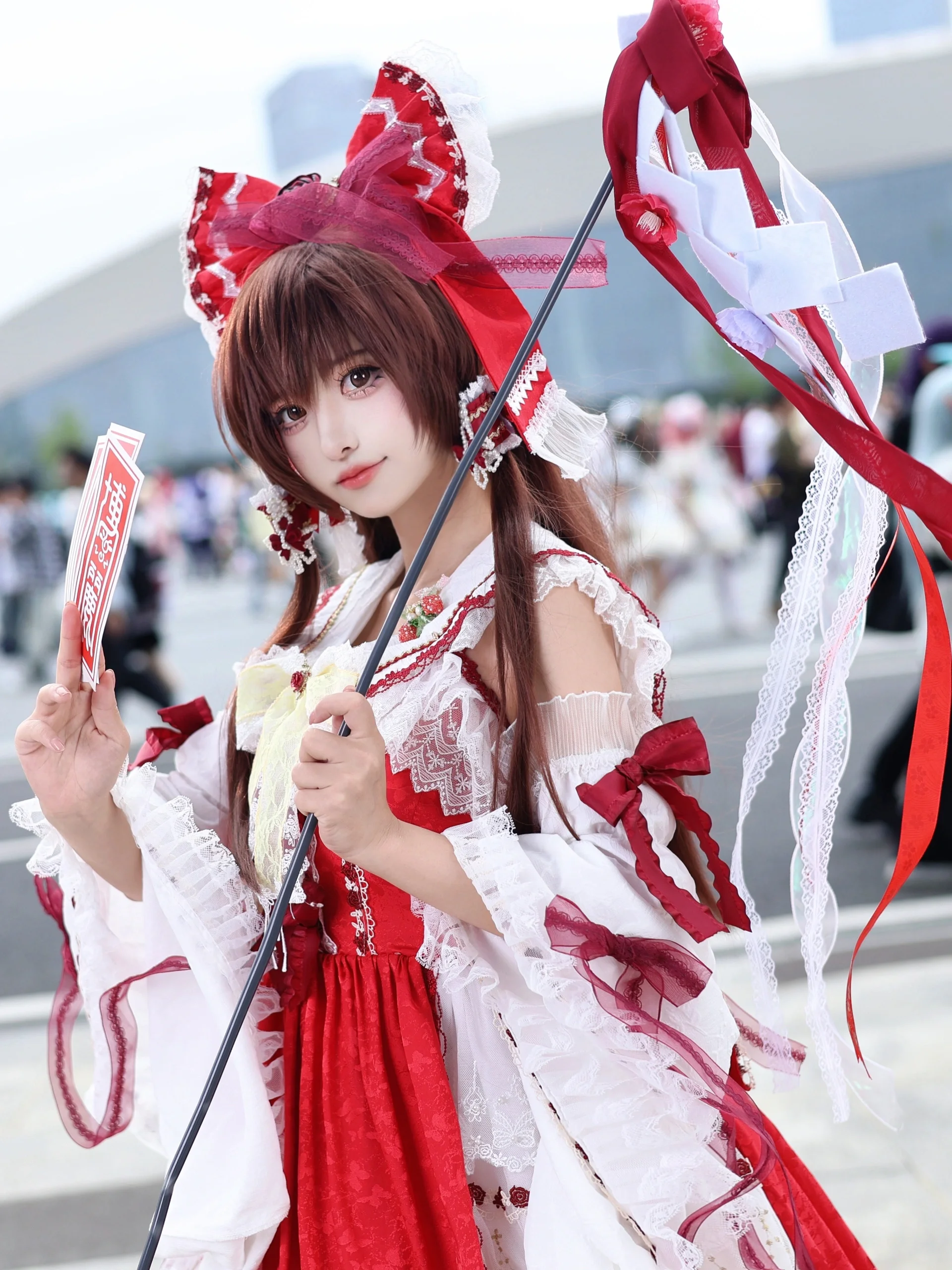 【博丽灵梦cos】东方project里的漫展随拍