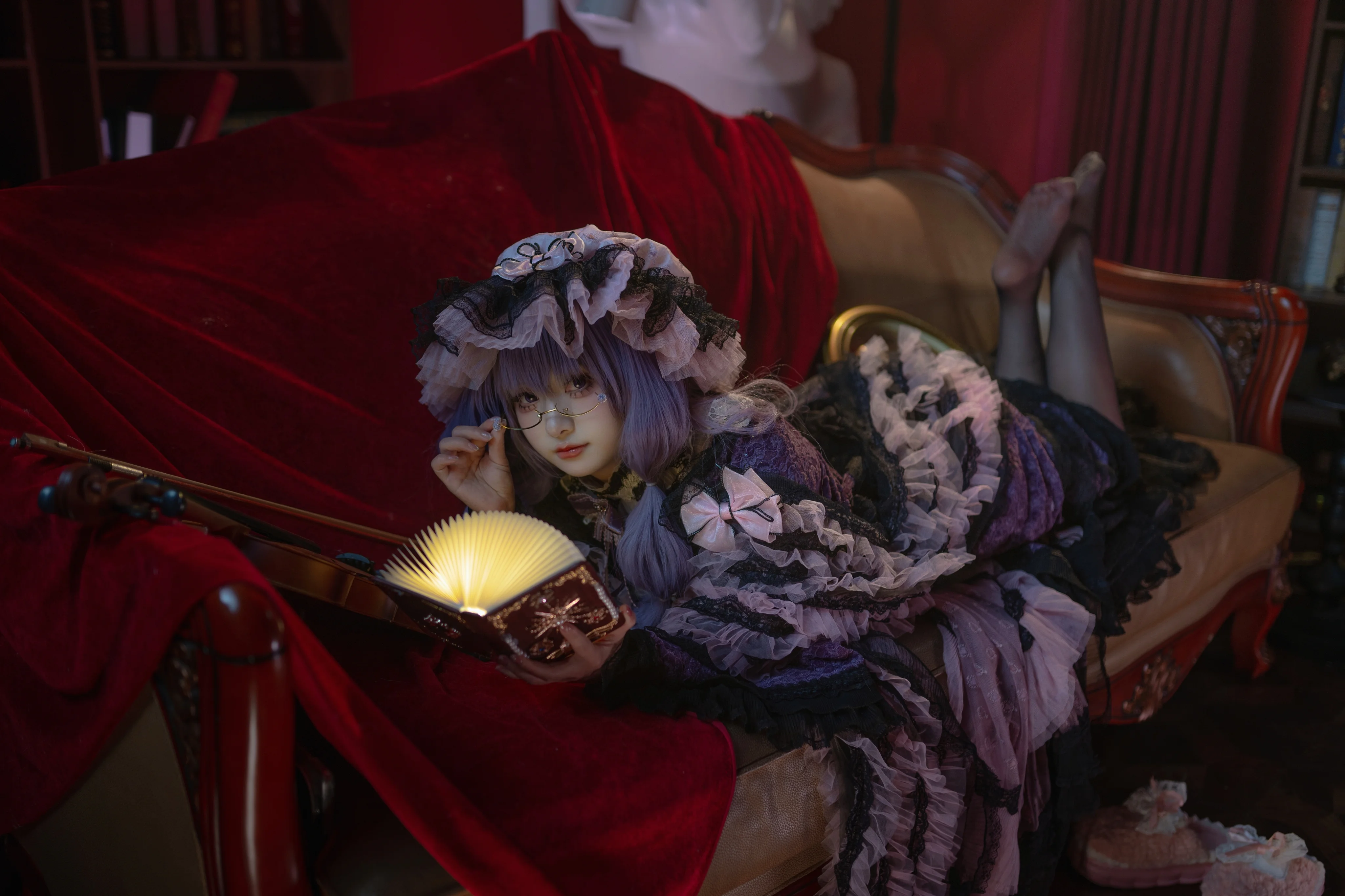 【帕秋莉cos】东方project里的红魔馆宅女日常 - 第 5 张