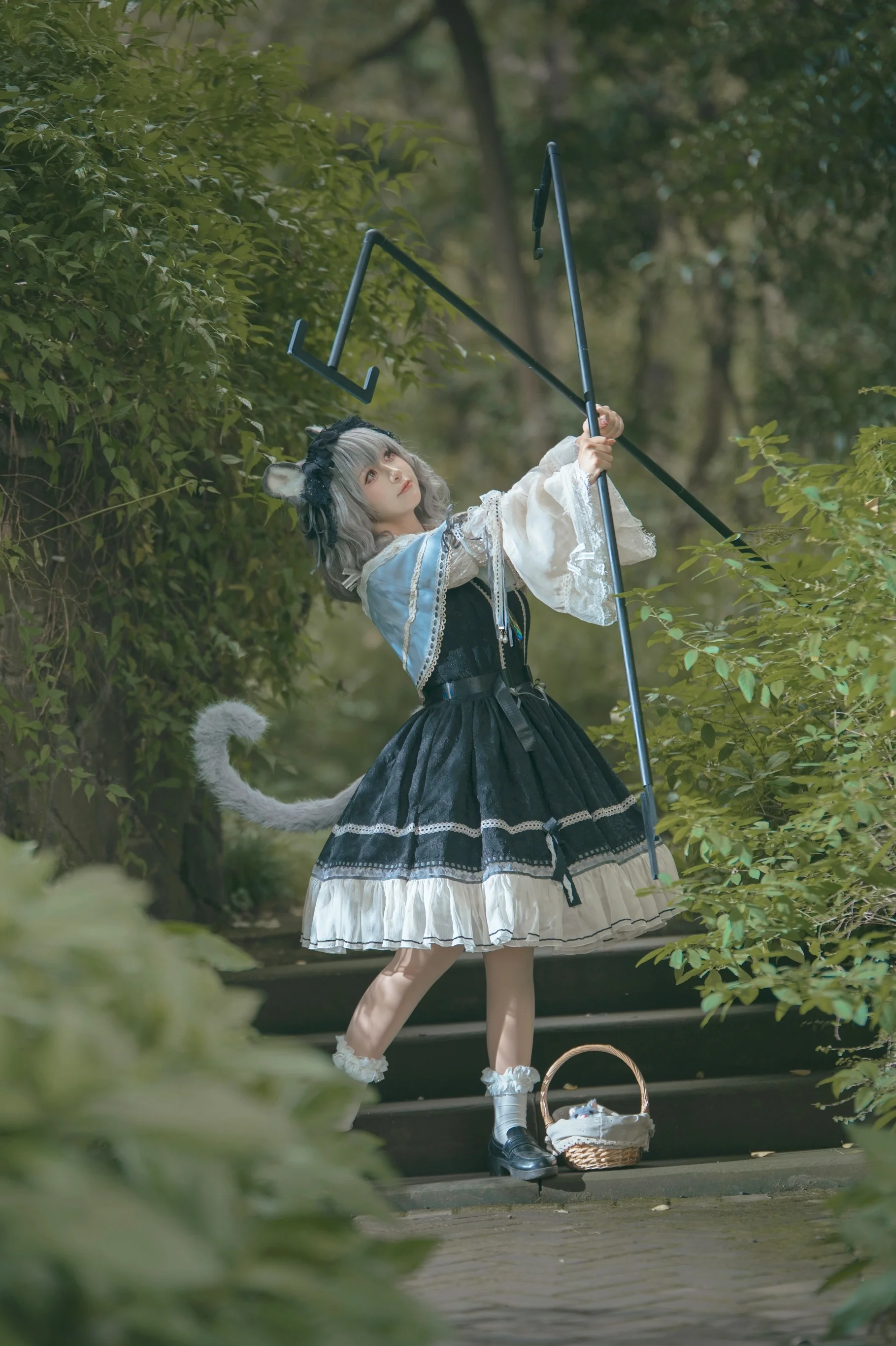 【纳兹琳cos】户外森林中的活泼少女灵感 - 第5张