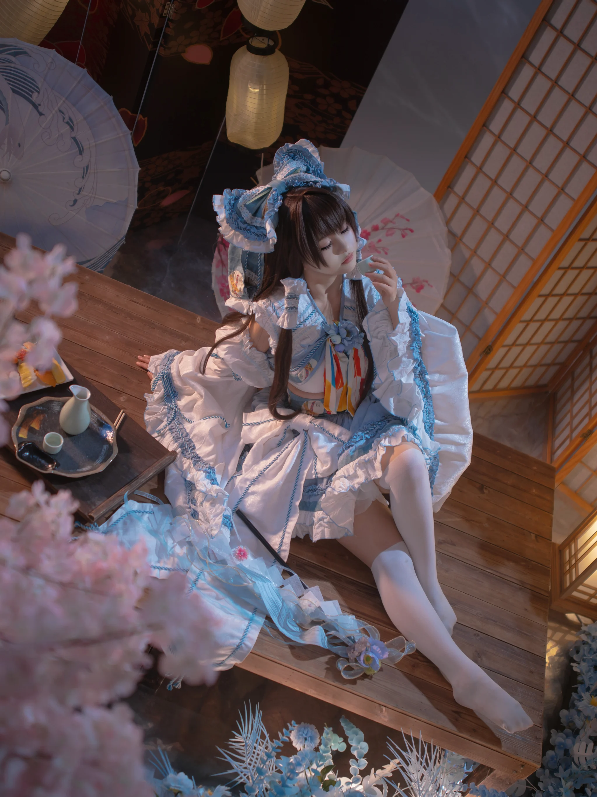 【青灵梦cos】微醺巫女的静谧时刻，在樱花下小酌清酒 - 推荐阅读封面