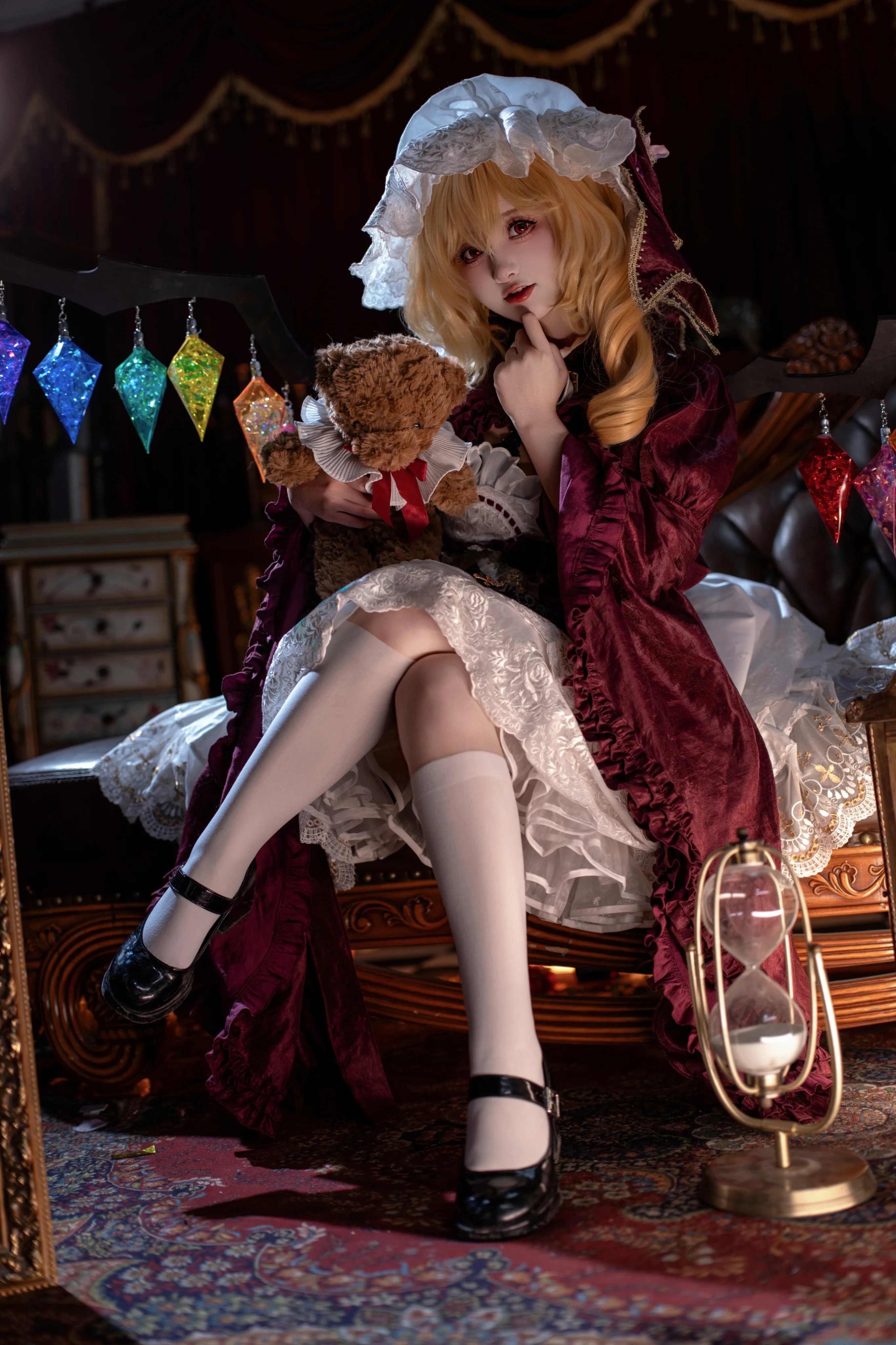 【芙兰朵露cos】东方project红雾洋娃娃的古典哥特氛围感写真 - 第 1 张