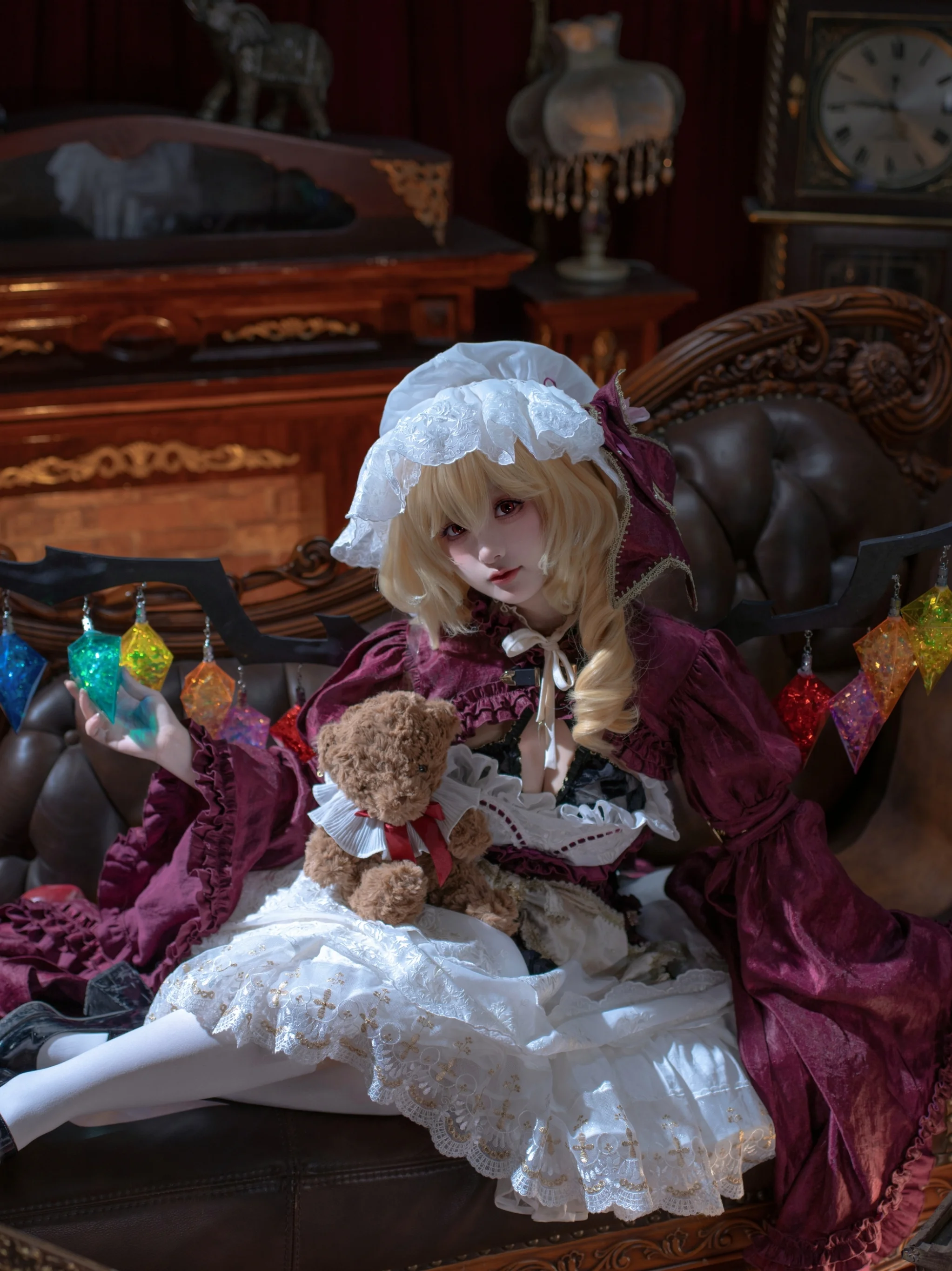 【芙兰朵露cos】东方project红雾洋娃娃的古典哥特氛围感写真 - 第 3 张