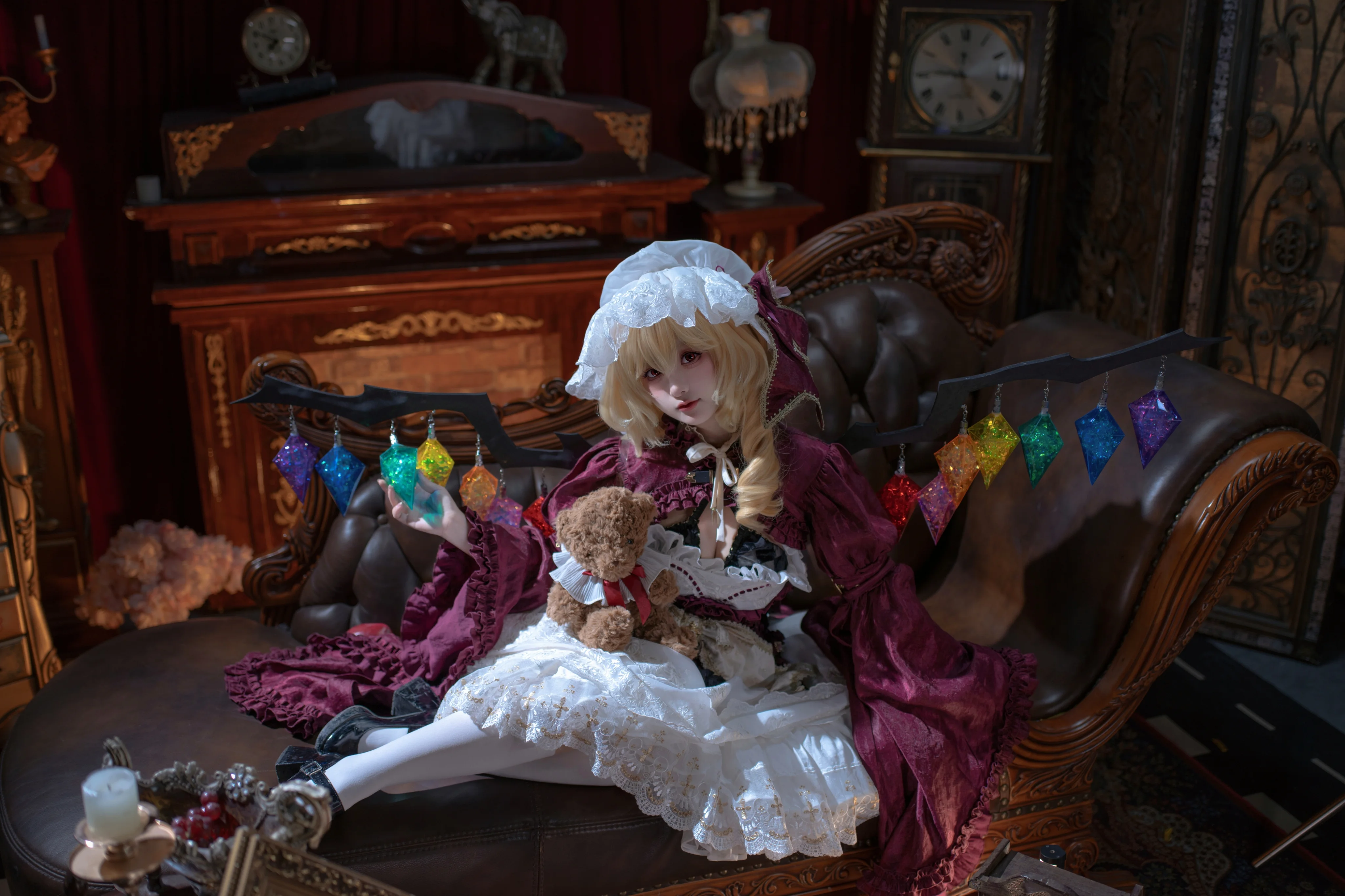 【芙兰朵露cos】东方project红雾洋娃娃的古典哥特氛围感写真 - 第 4 张