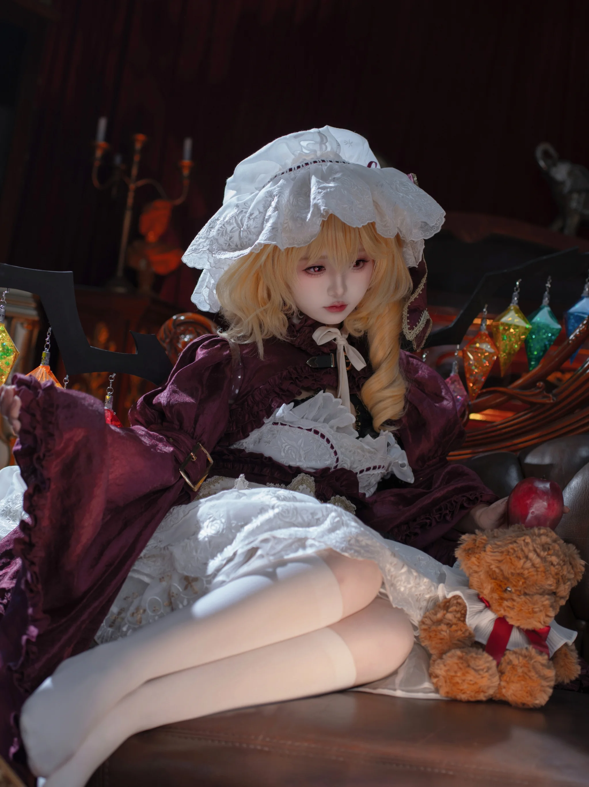 【芙兰朵露cos】东方project红雾洋娃娃的古典哥特氛围感写真 - 第 5 张