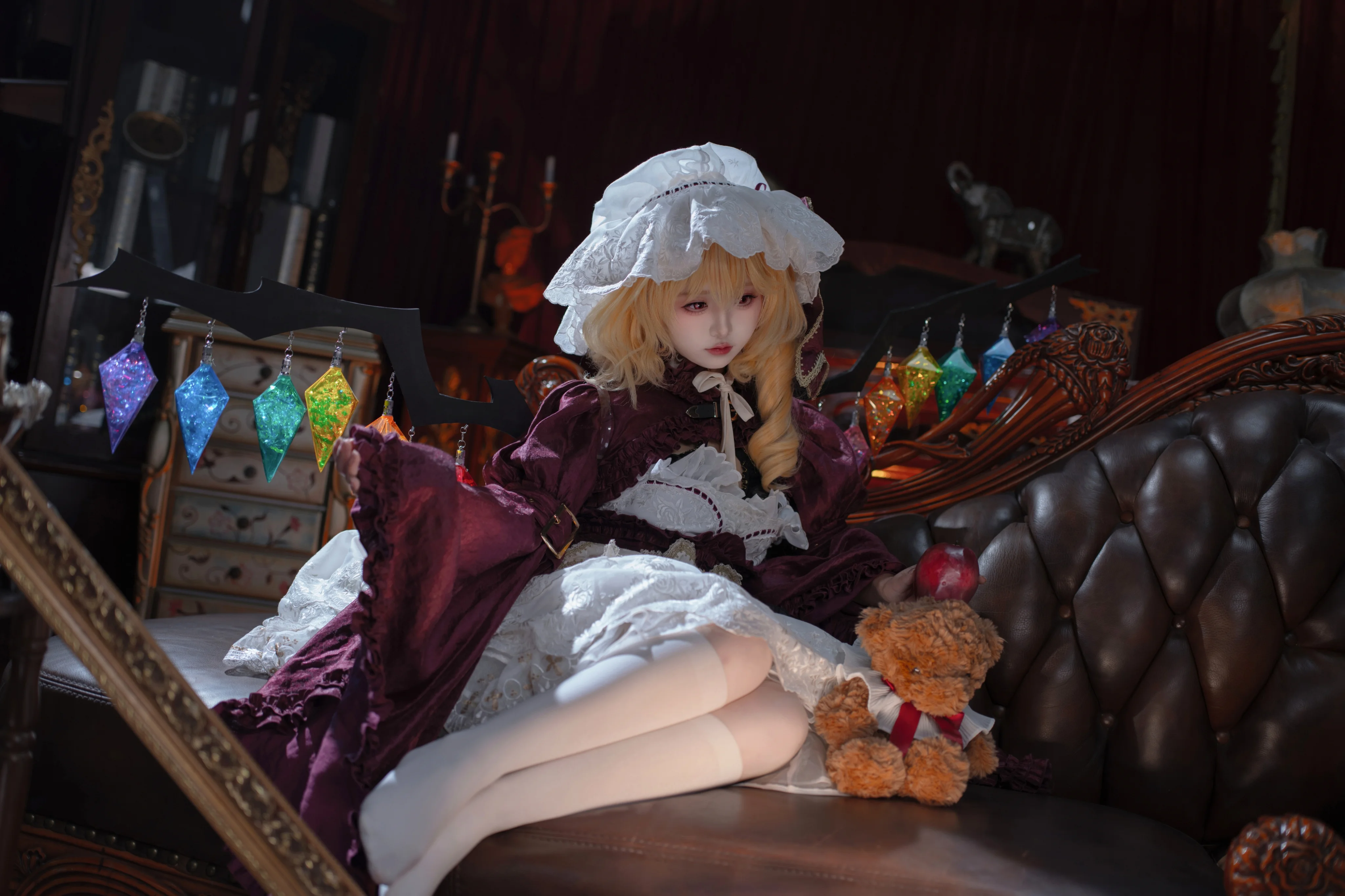 【芙兰朵露cos】东方project红雾洋娃娃的古典哥特氛围感写真 - 第 6 张