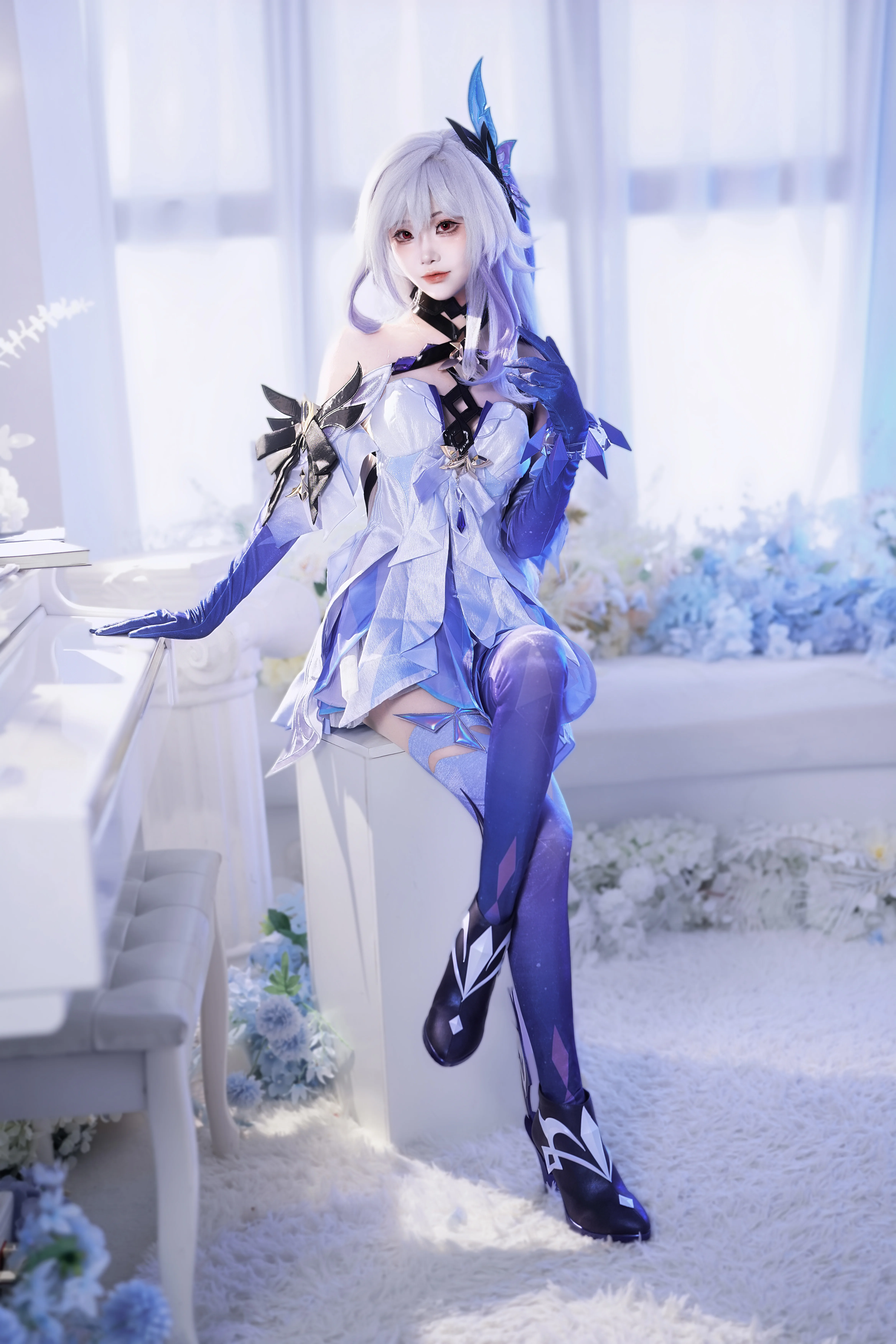 【丝柯克cos】踏过覆灭的星辰，于深渊中绽放的孤寂 - 第4张