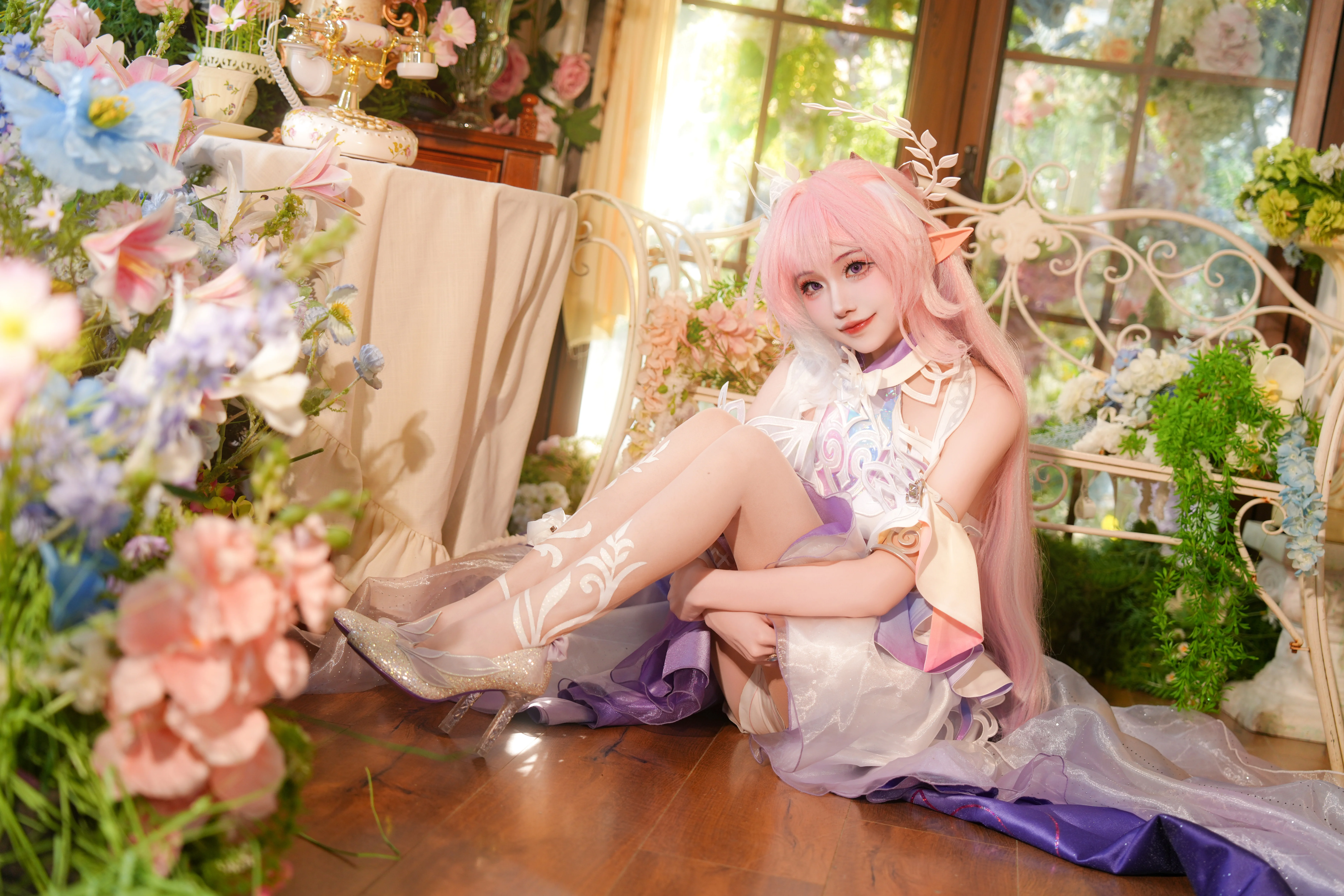 【昔涟cos】崩坏星穹铁道的花间精灵，赴一场午后之约 - 第 3 张