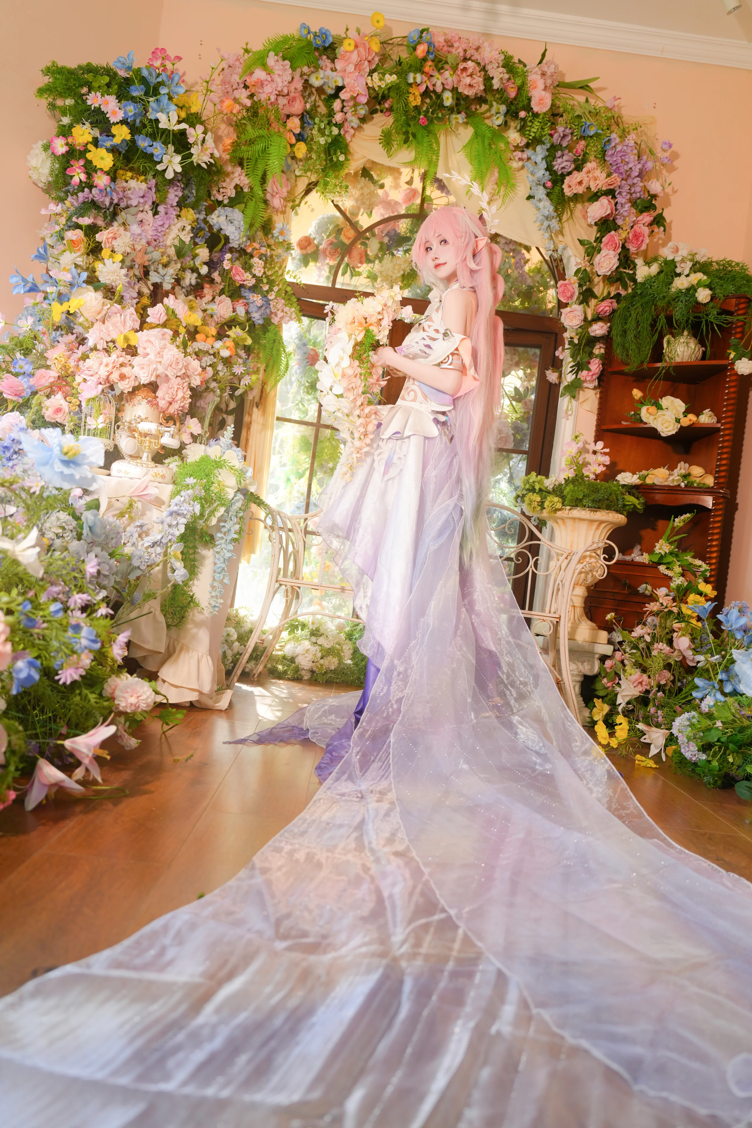 【昔涟cos】崩坏星穹铁道的花间精灵，赴一场午后之约 - 第 4 张