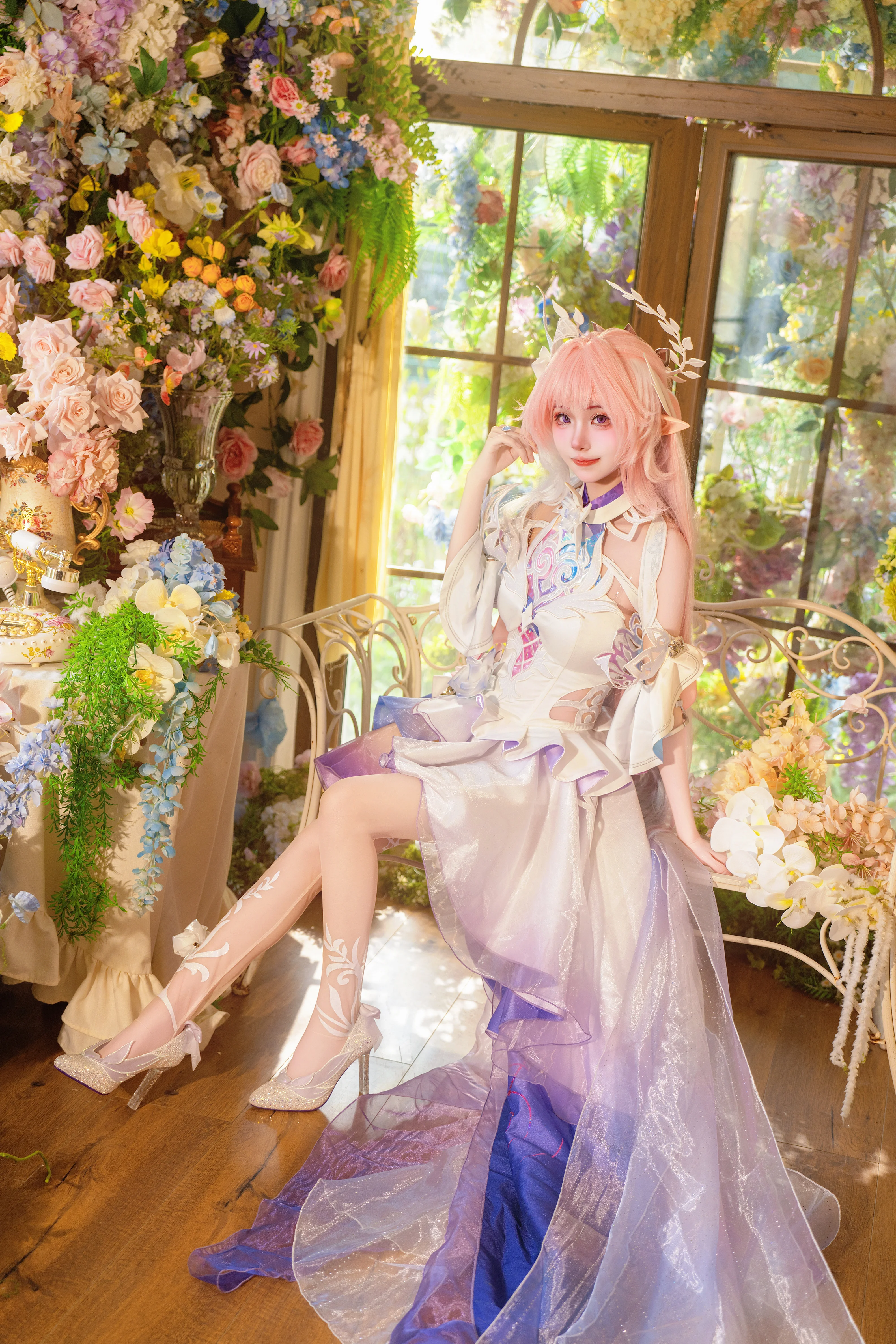 【昔涟cos】崩坏星穹铁道里的花与梦 - 第 1 张