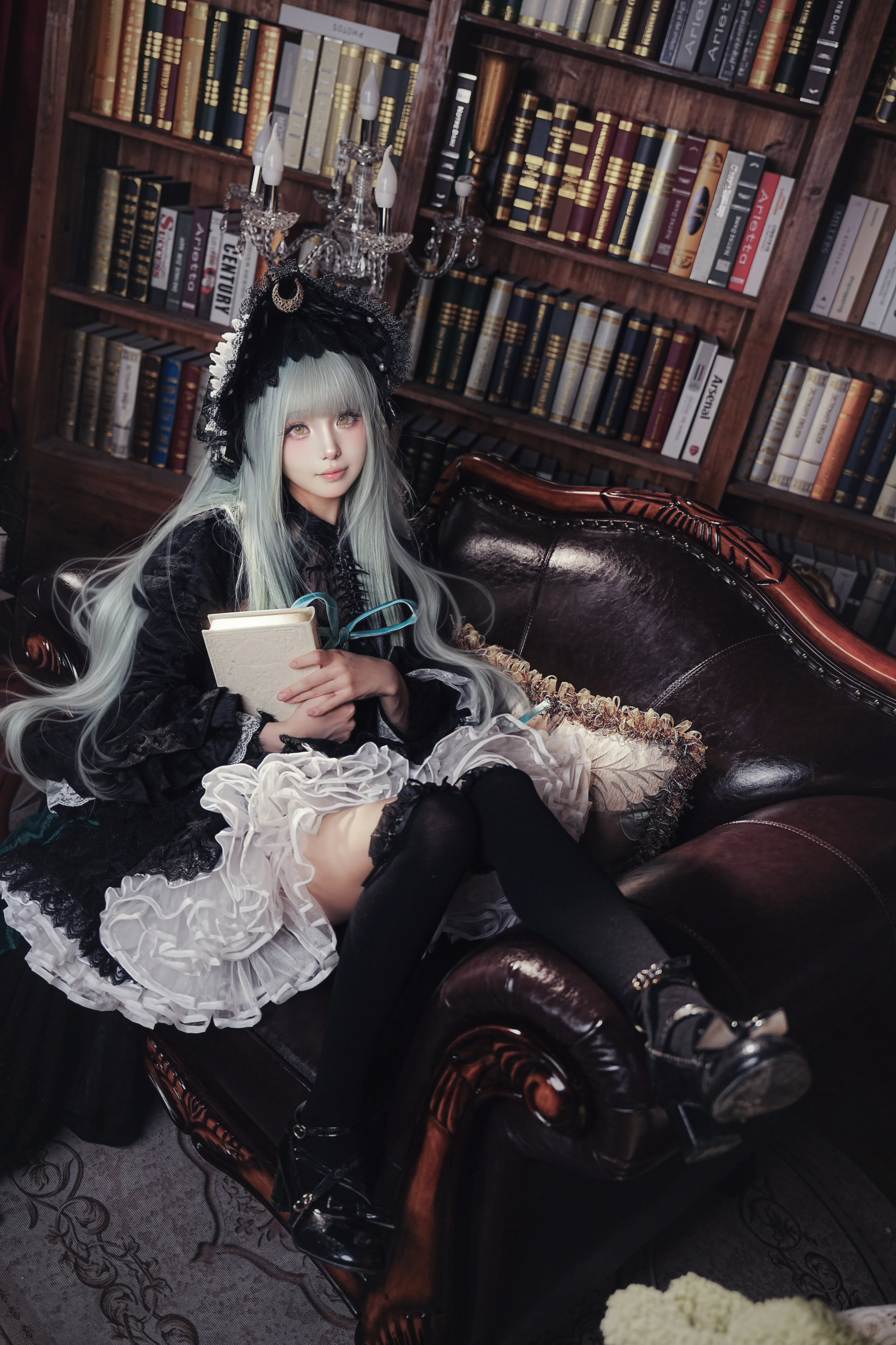 【若葉睦cos】明日方舟裡的靜謐人偶，藏書閣中的孤獨身影