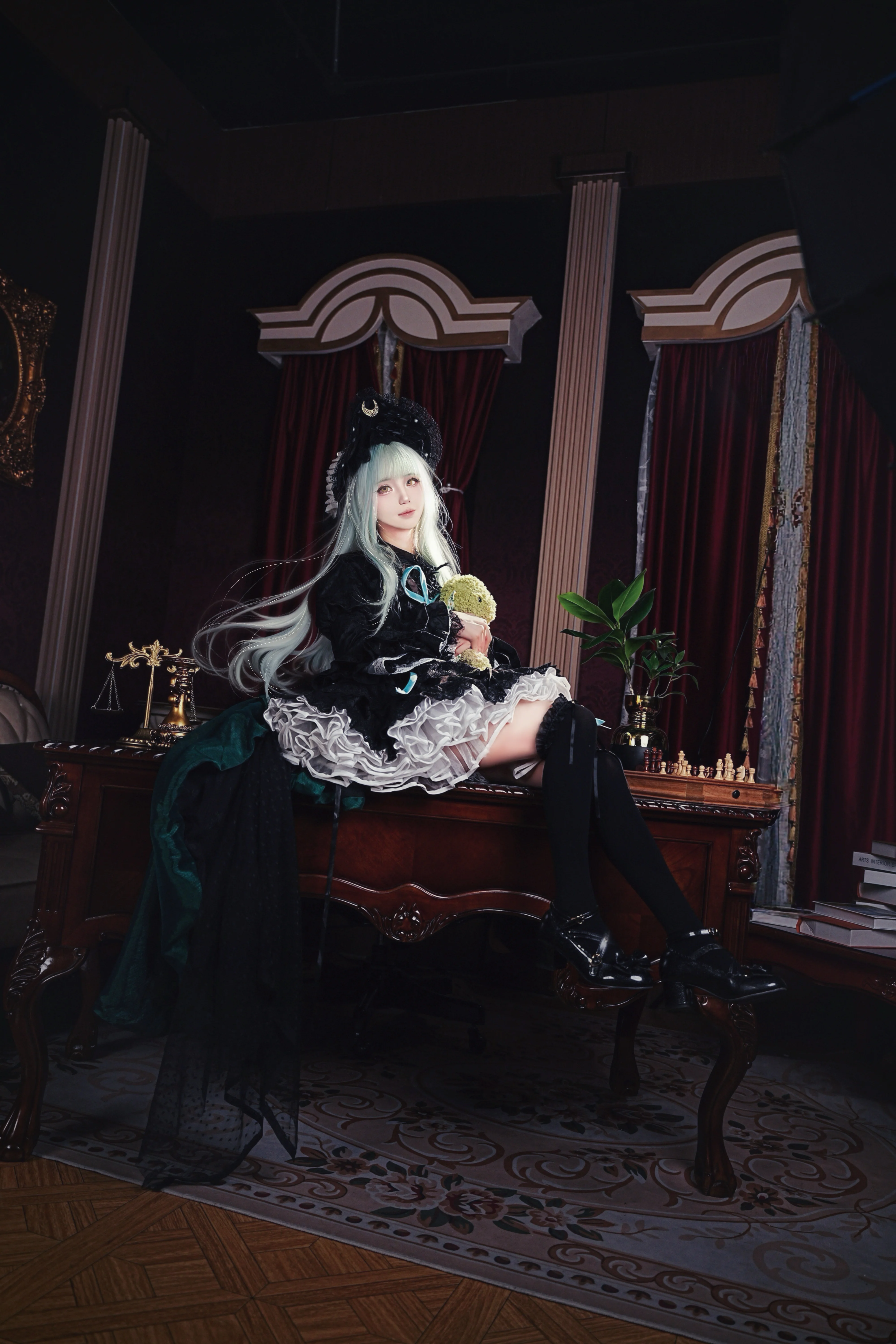 【若葉睦cos】明日方舟裡的靜謐人偶，藏書閣中的孤獨身影 - 第 3 張