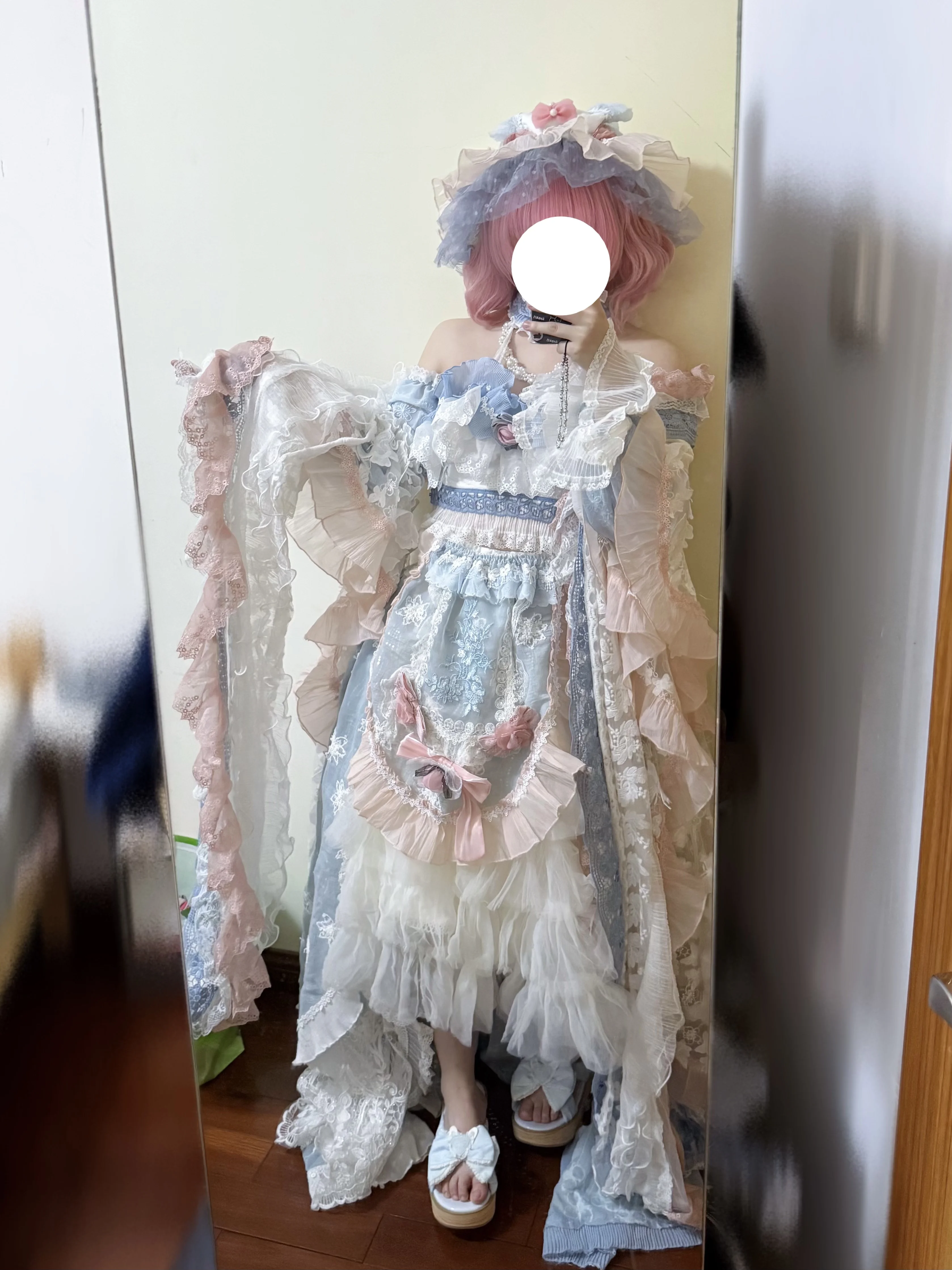 【西行寺幽幽子cos】東方project試裝記錄，夢幻花邊裡的優雅氣息