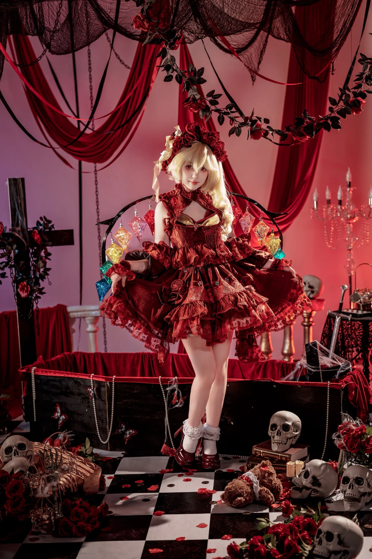 【芙兰朵露cos】东方Project的恶魔之妹，红魔馆的神秘少女