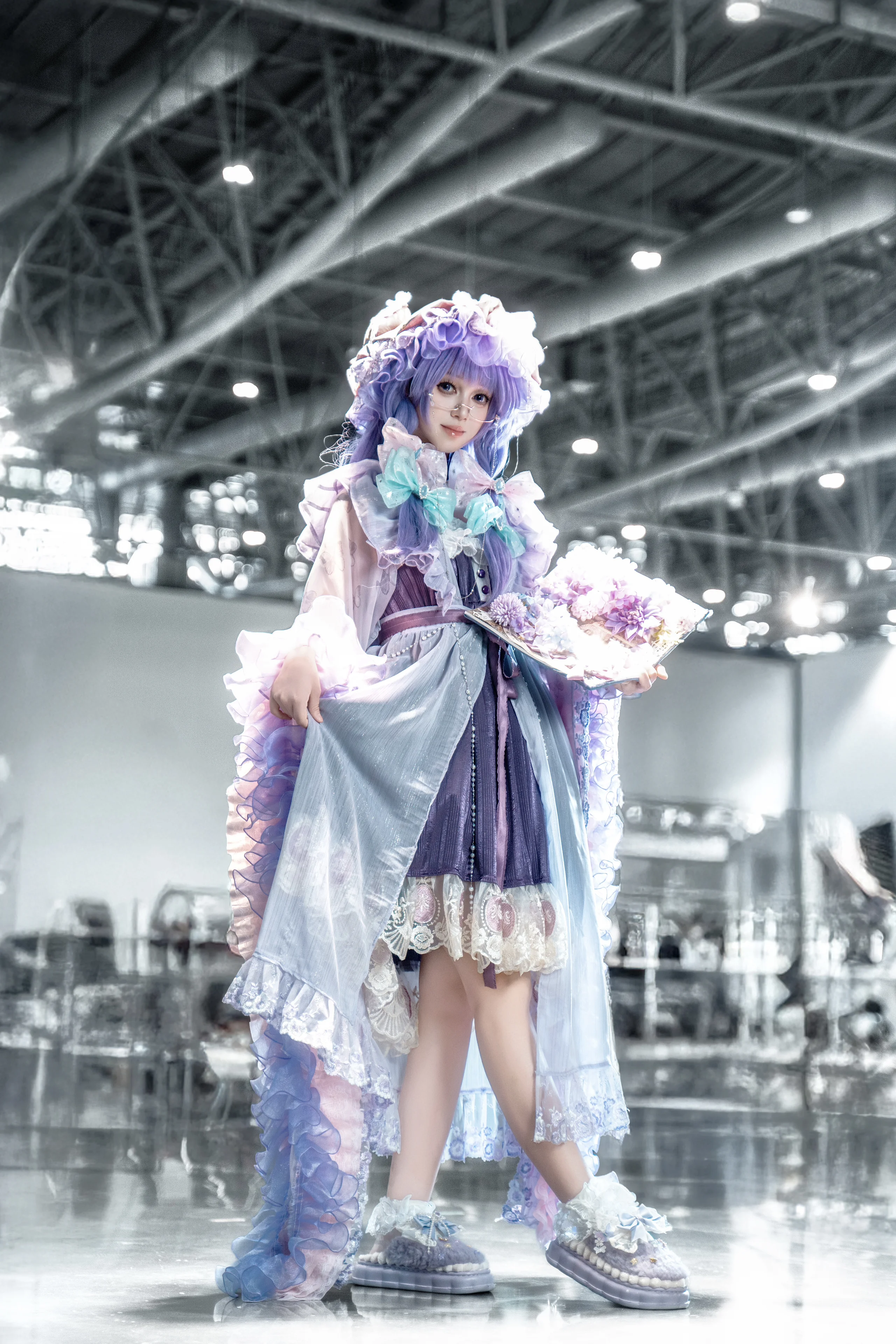 【帕秋莉cos】东方project的魔女，图书馆里的静谧与绚丽