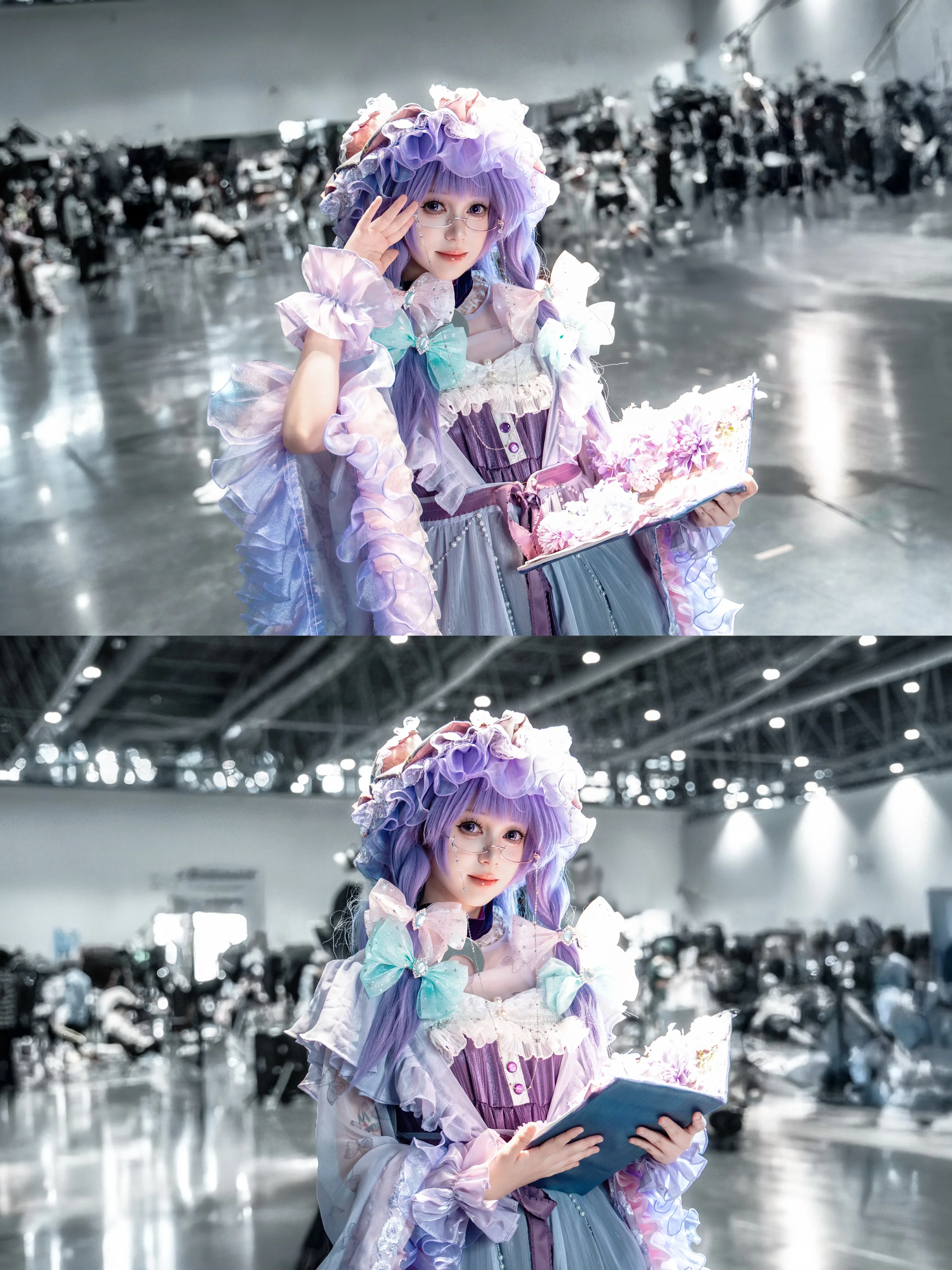 【帕秋莉cos】东方project的魔女，图书馆里的静谧与绚丽 - 第 2 张