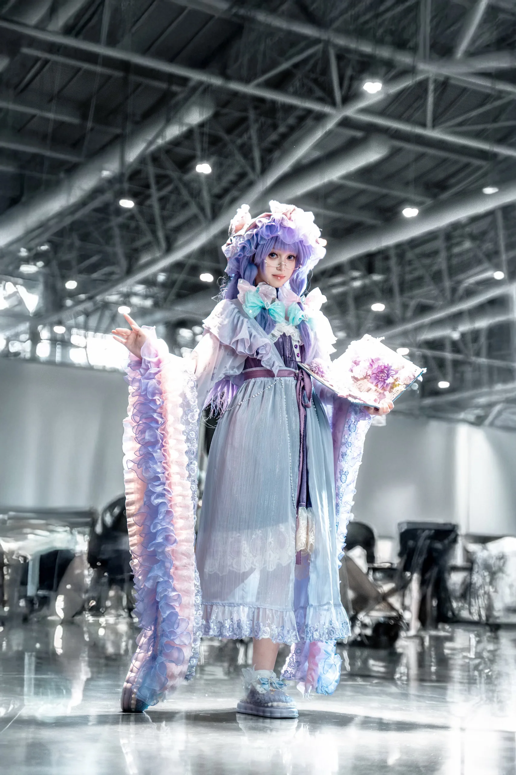 【帕秋莉cos】东方project的魔女，图书馆里的静谧与绚丽 - 第 3 张